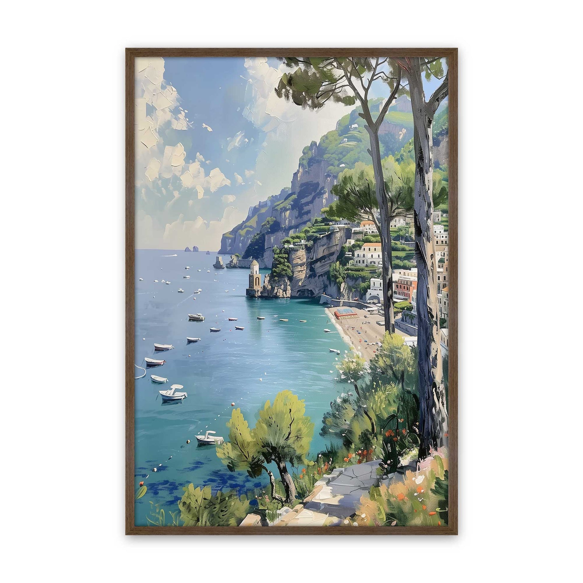 [Color:Walnut], Picture of art in a Walnut frame