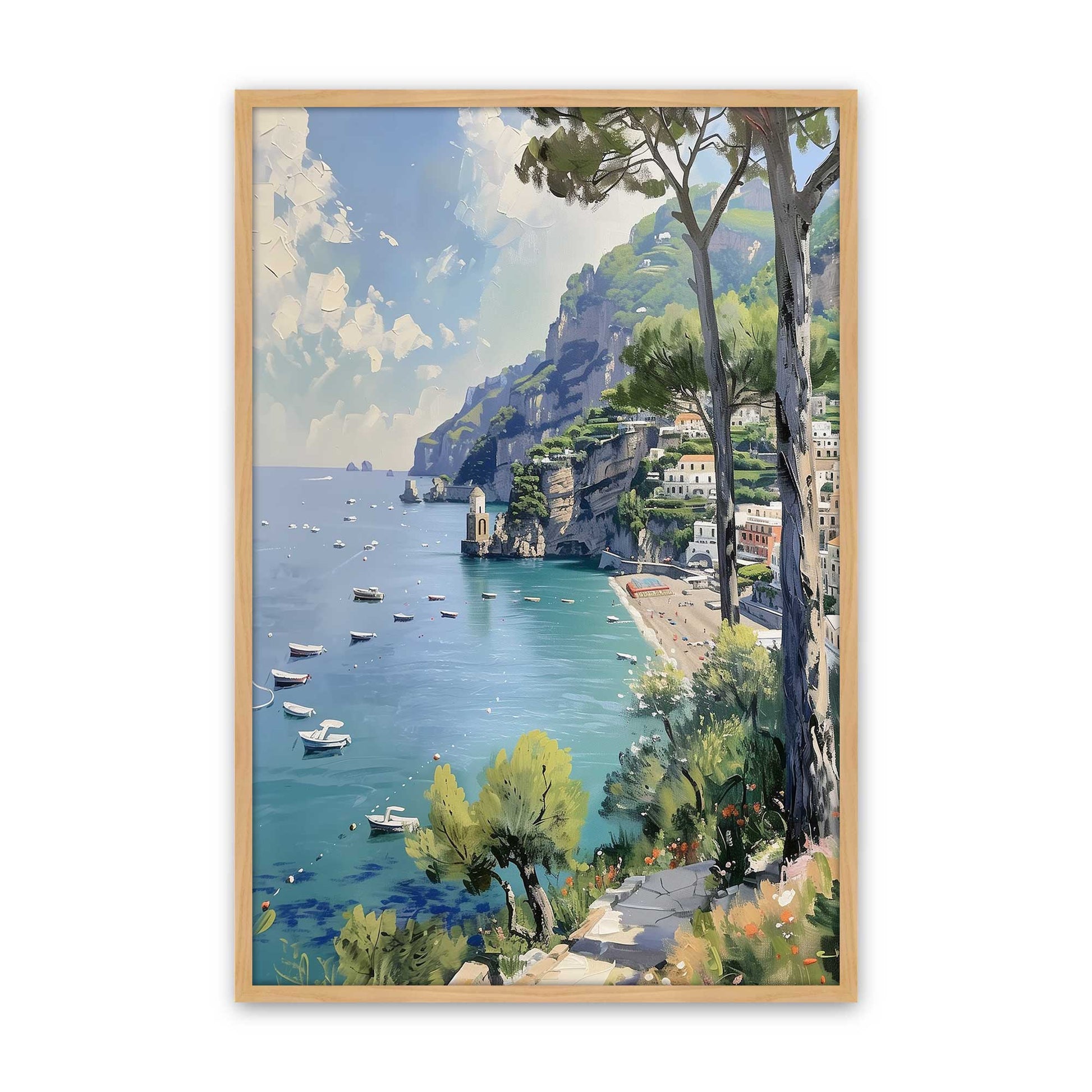 [Color:American Maple], Picture of art in a American Maple frame