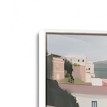 [Color:Opaque White], Picture of art in a White frame at an angle