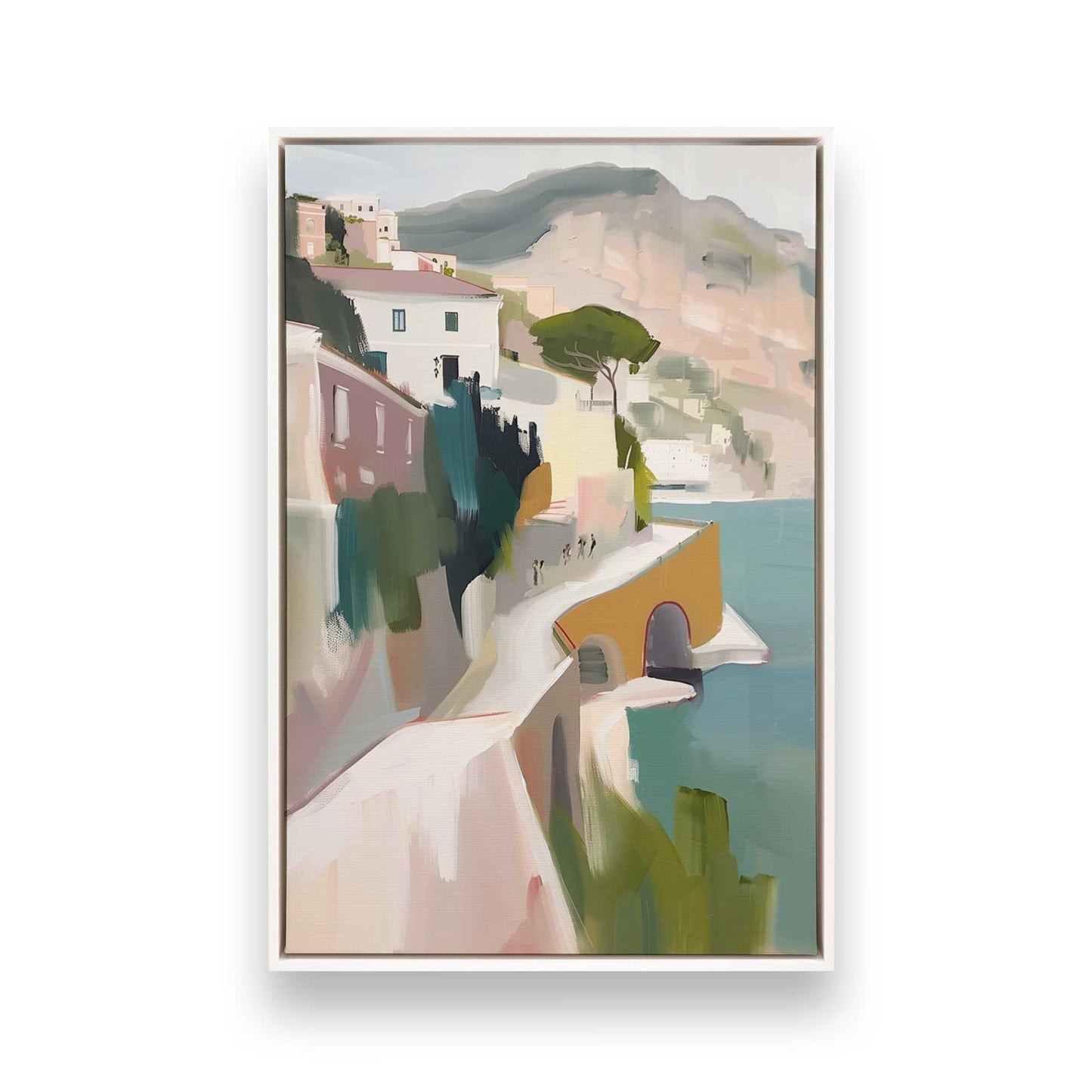 [Color:Opaque White], Picture of art in a White frame