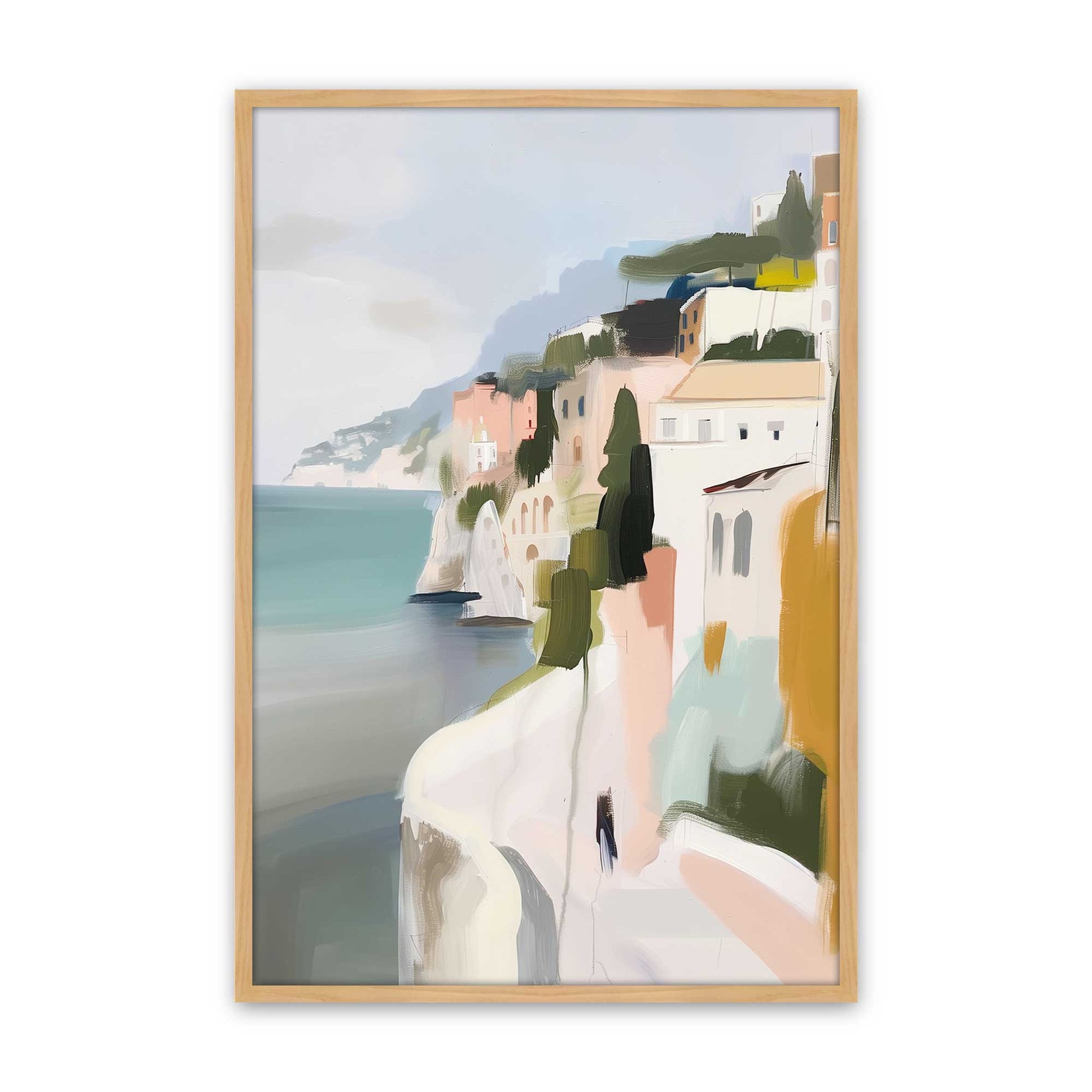[Color:American Maple], Picture of art in a American Maple frame