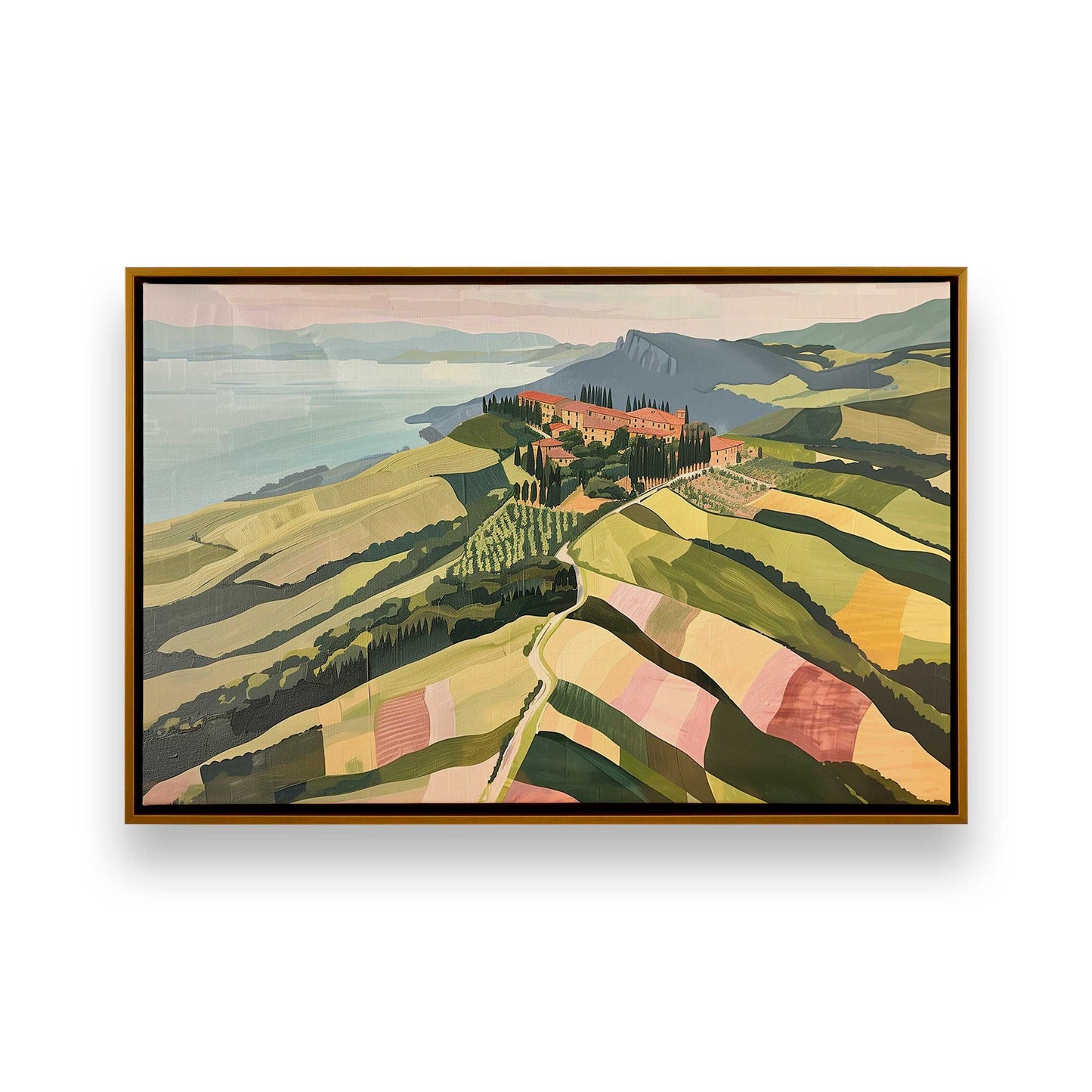 [Color:Polished Gold], Picture of art in a Polished Gold frame