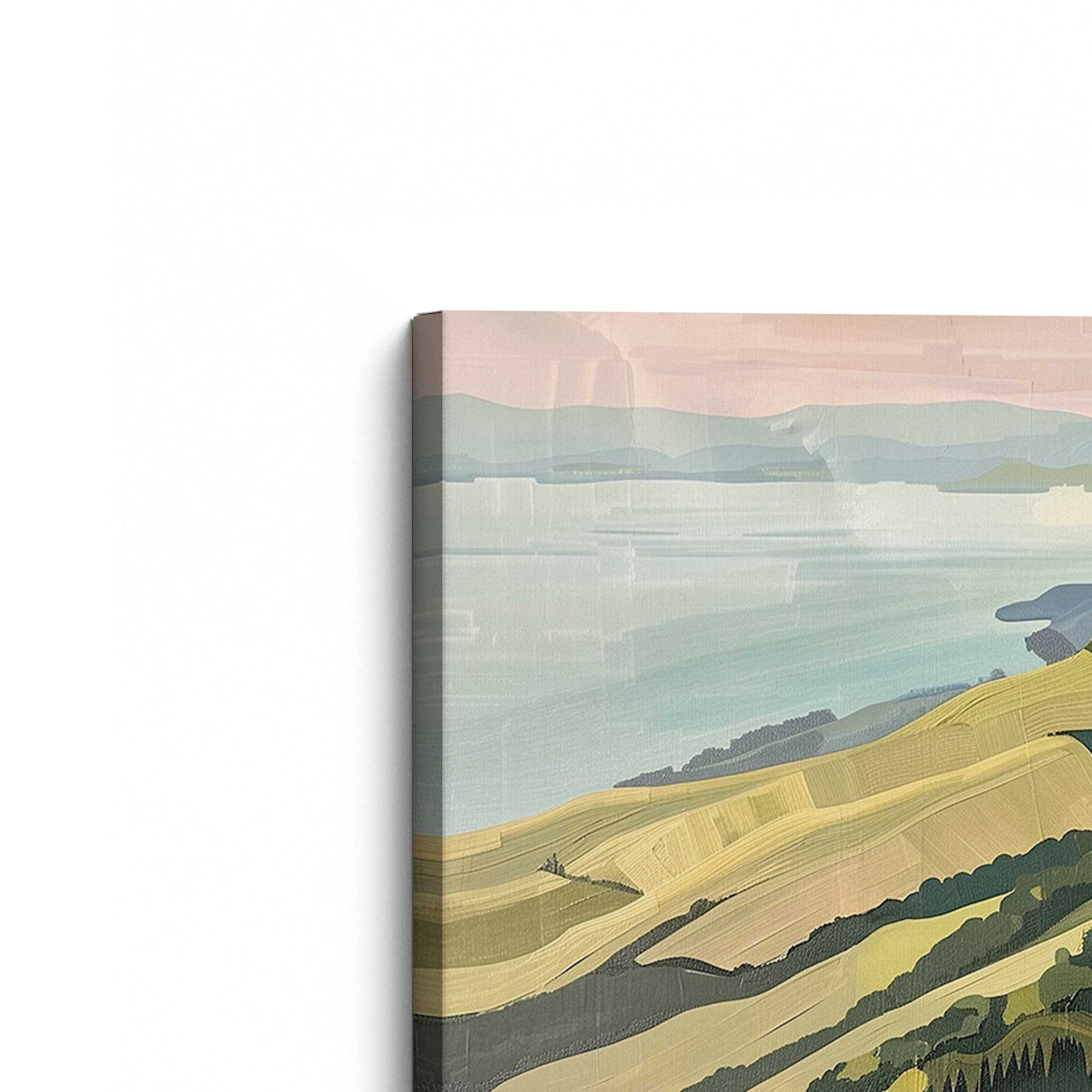 [Color:Stretched Canvas], Picture of the corner of the art