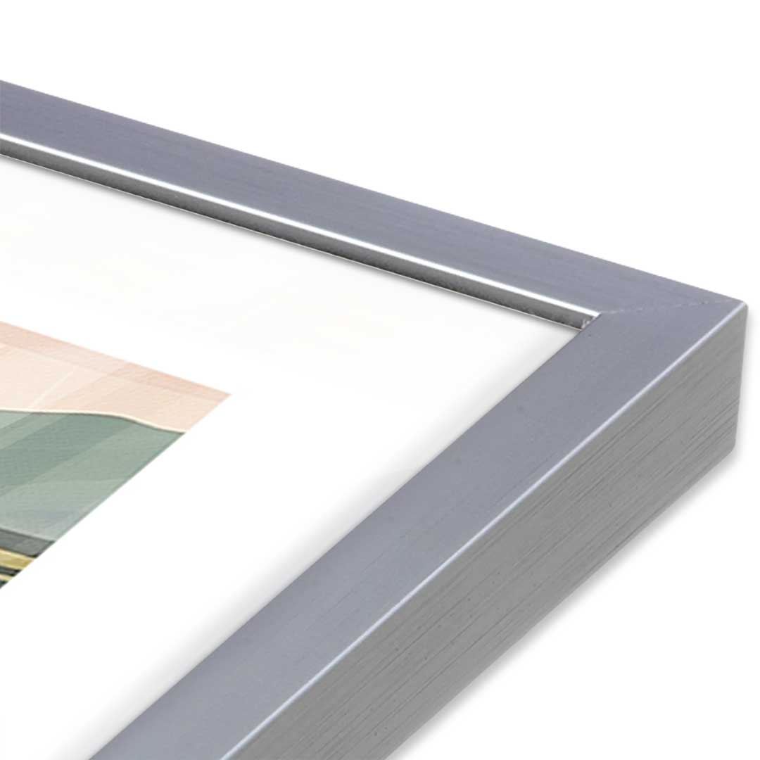 [Color:Polished Chrome], Picture of art in a Polished Chrome frame at an angle
