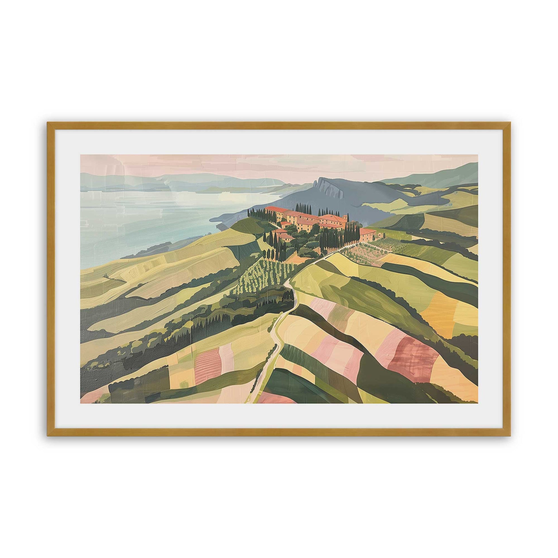 [Color:Polished Gold], Picture of art in a Polished Gold frame