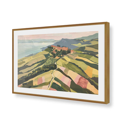 [Color:Polished Gold], Picture of art in a Polished Gold frame of the corner