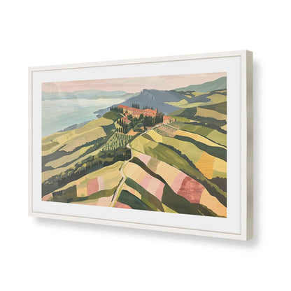 [Color:Opaque White], Picture of art in a Opaque White frame of the corner