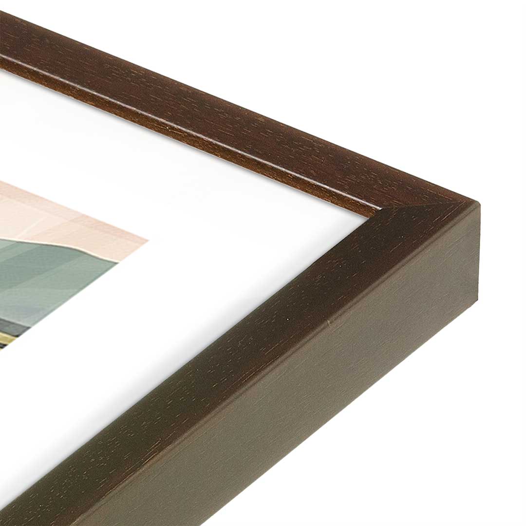 [Color:Belvinder Brown], Picture of art in a Belvinder Brown frame at an angle