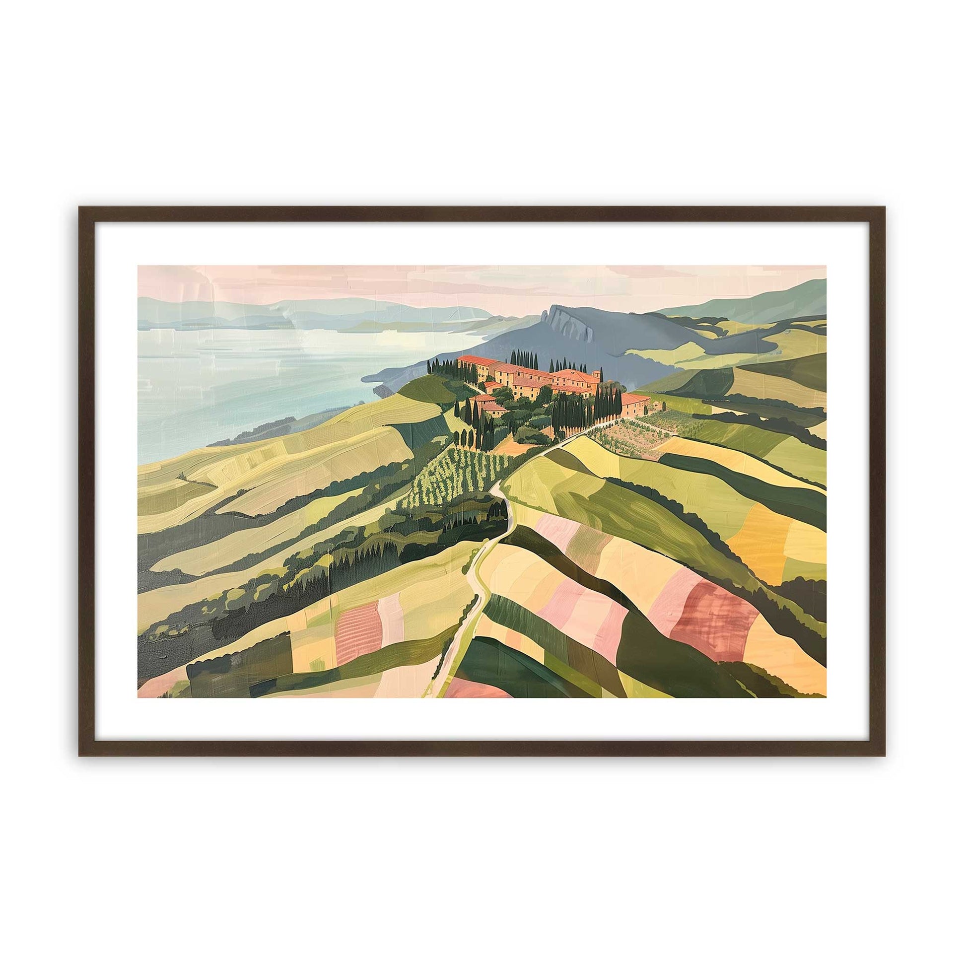 [Color:Belvinder Brown], Picture of art in a Belvinder Brown frame