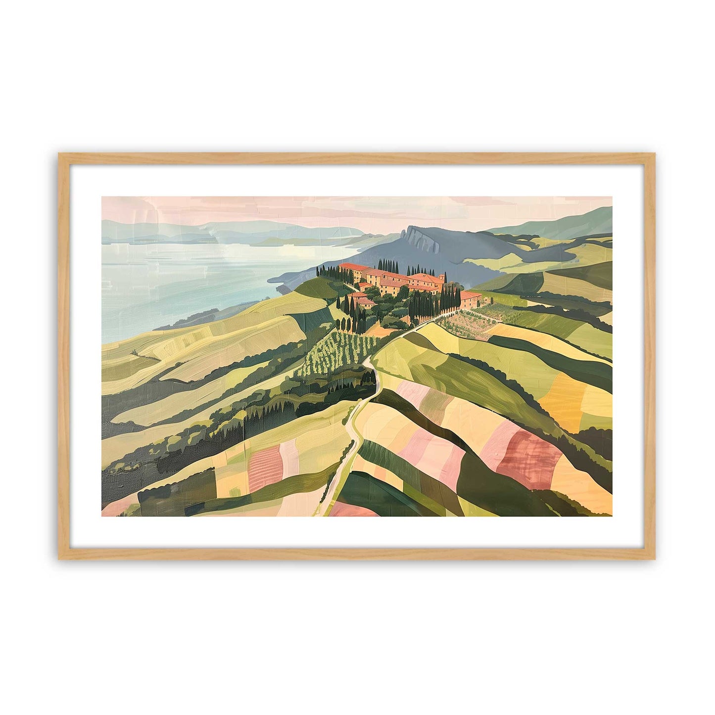 [Color:American Maple], Picture of art in a American Maple frame