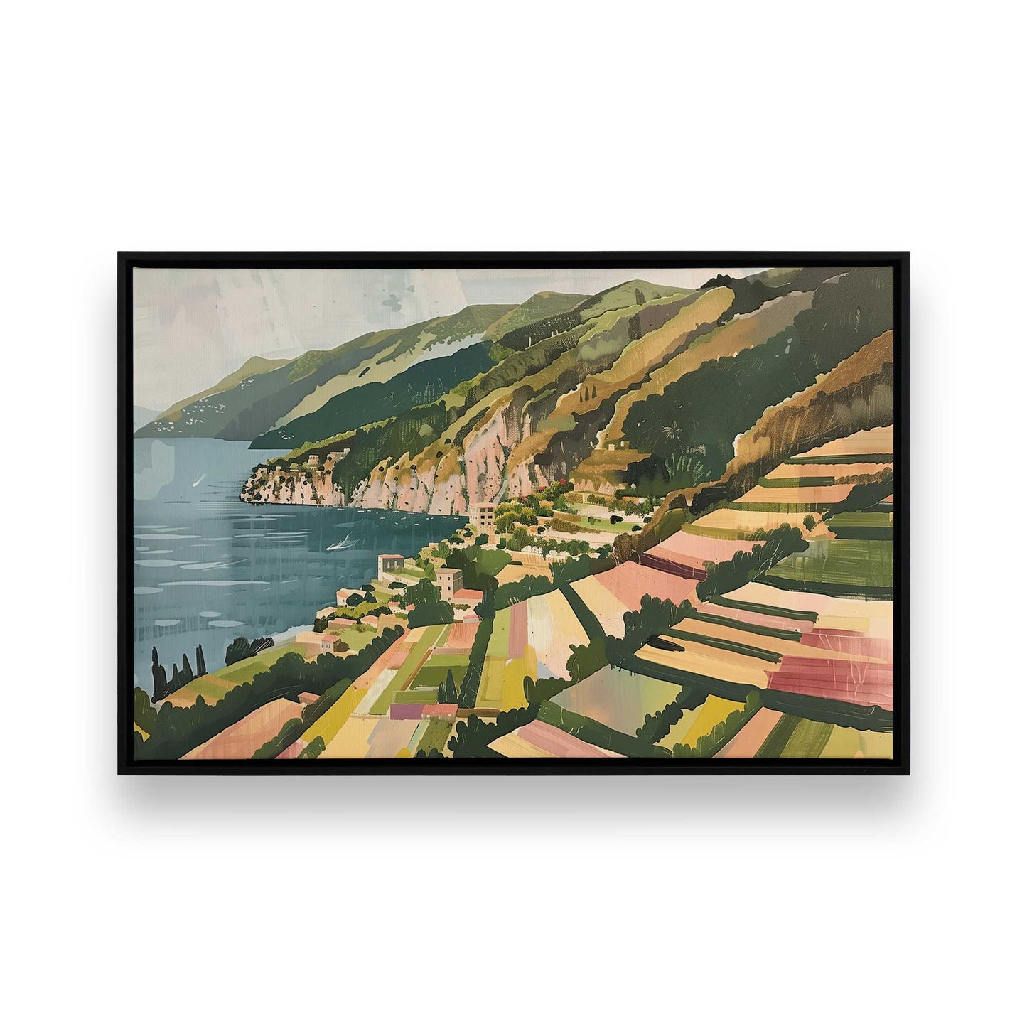 [Color:Satin Black], Picture of art in a Satin Black frame