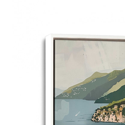 [Color:Opaque White], Picture of art in a White frame at an angle