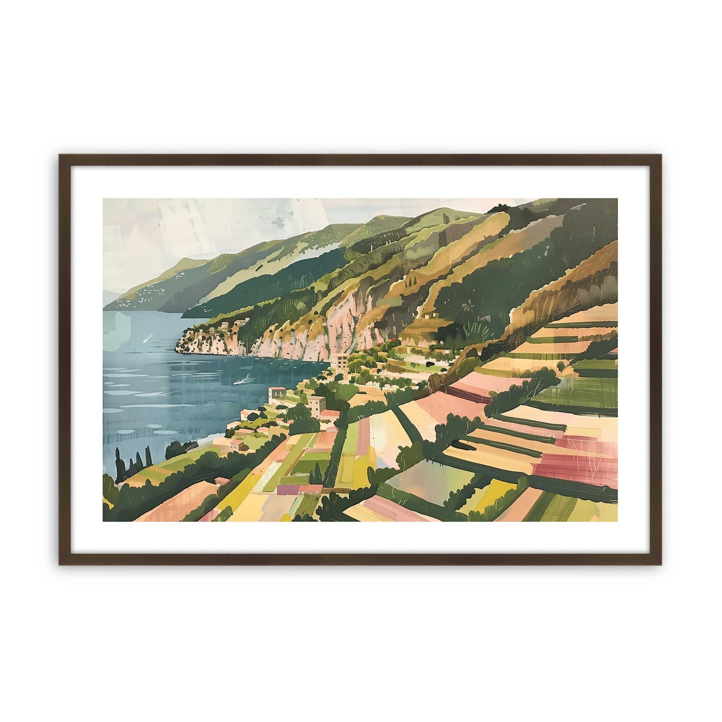 [Color:Belvinder Brown], Picture of art in a Belvinder Brown frame