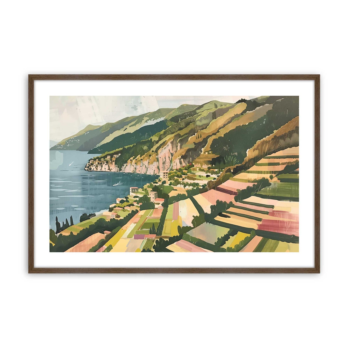 [Color:Walnut], Picture of art in a Walnut frame