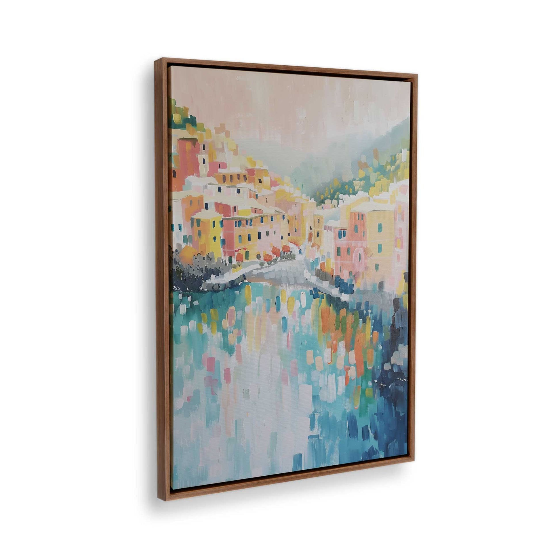 [Color:Walnut], Picture of the corner of the art