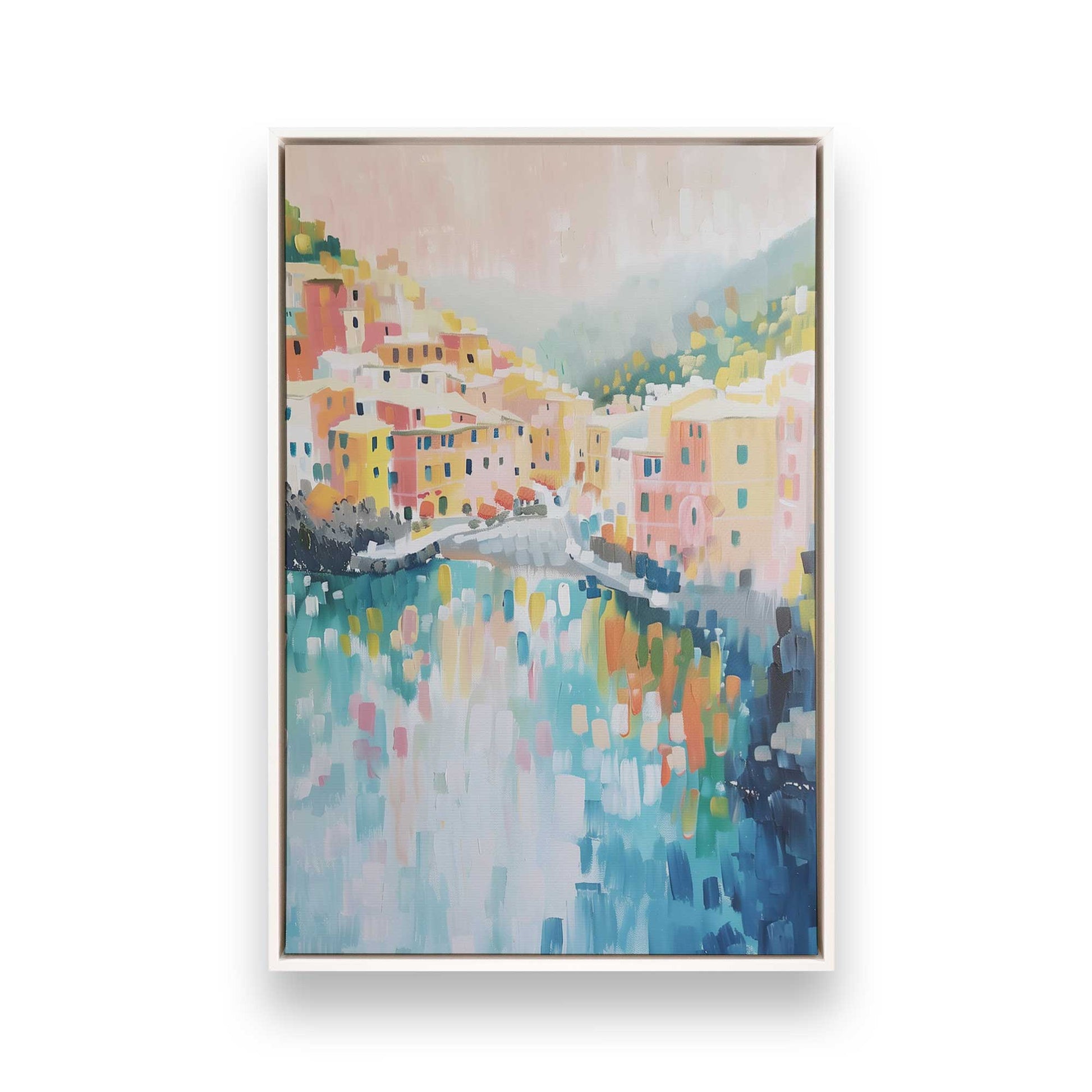 [Color:Opaque White], Picture of art in a White frame