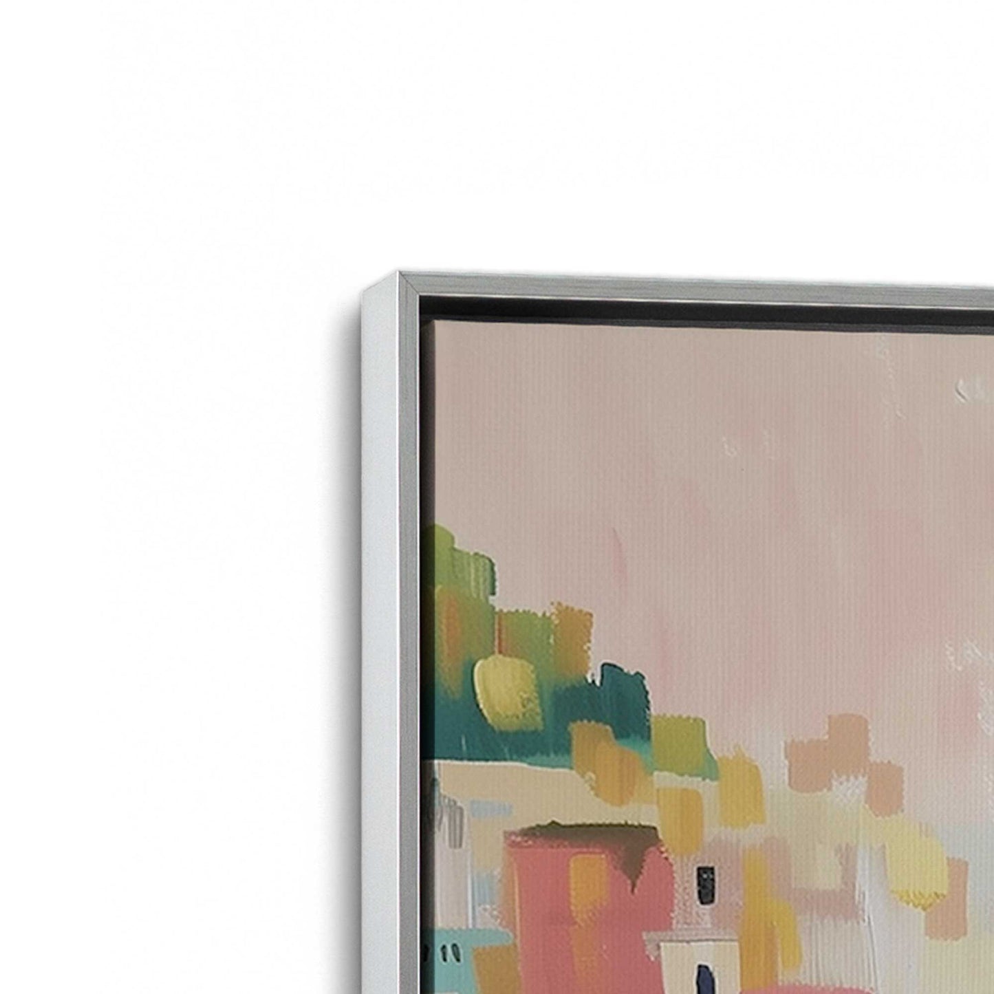 [Color:Polished Chrome], Picture of art in a Polished Chrome frame at an angle