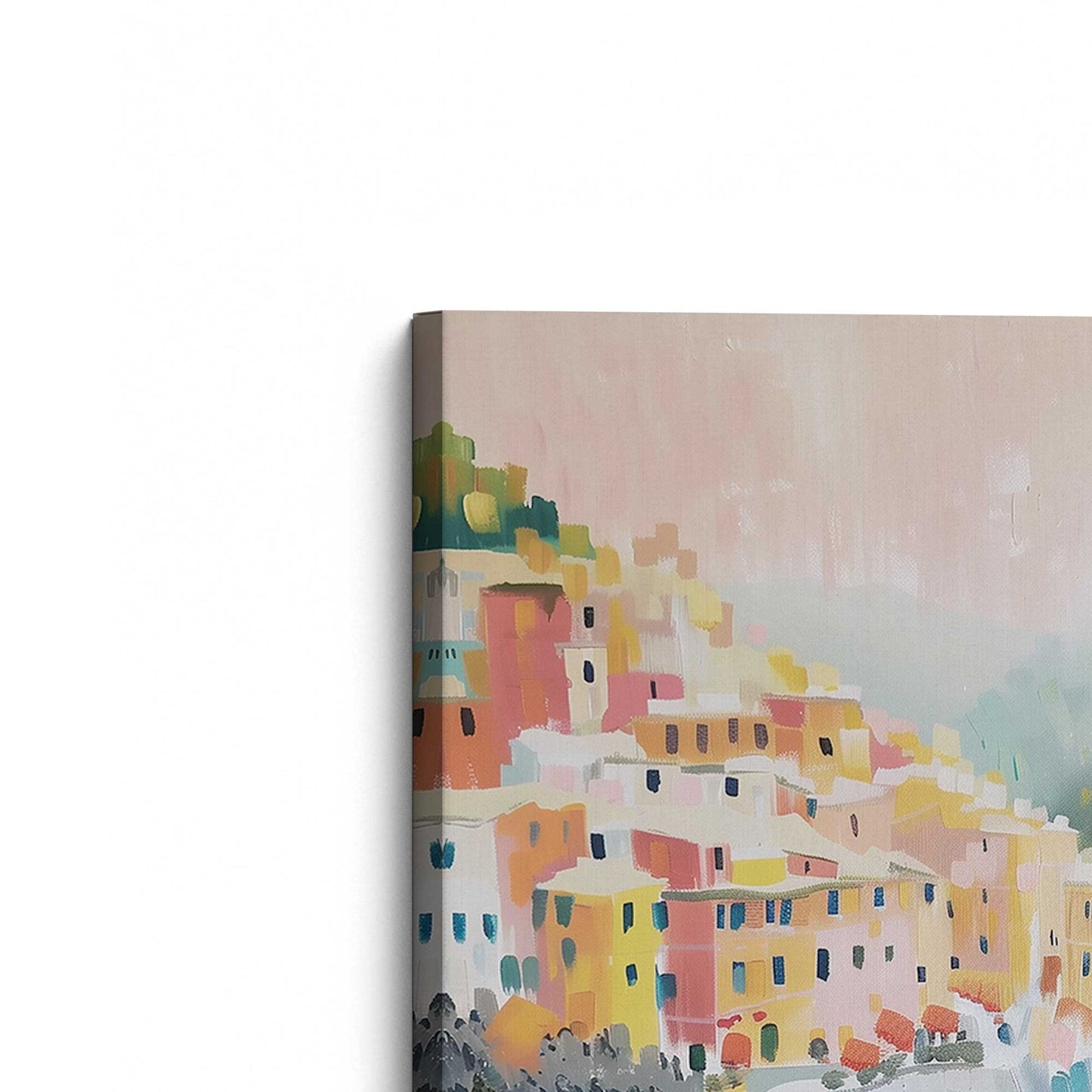 [Color:Stretched Canvas], Picture of the corner of the art