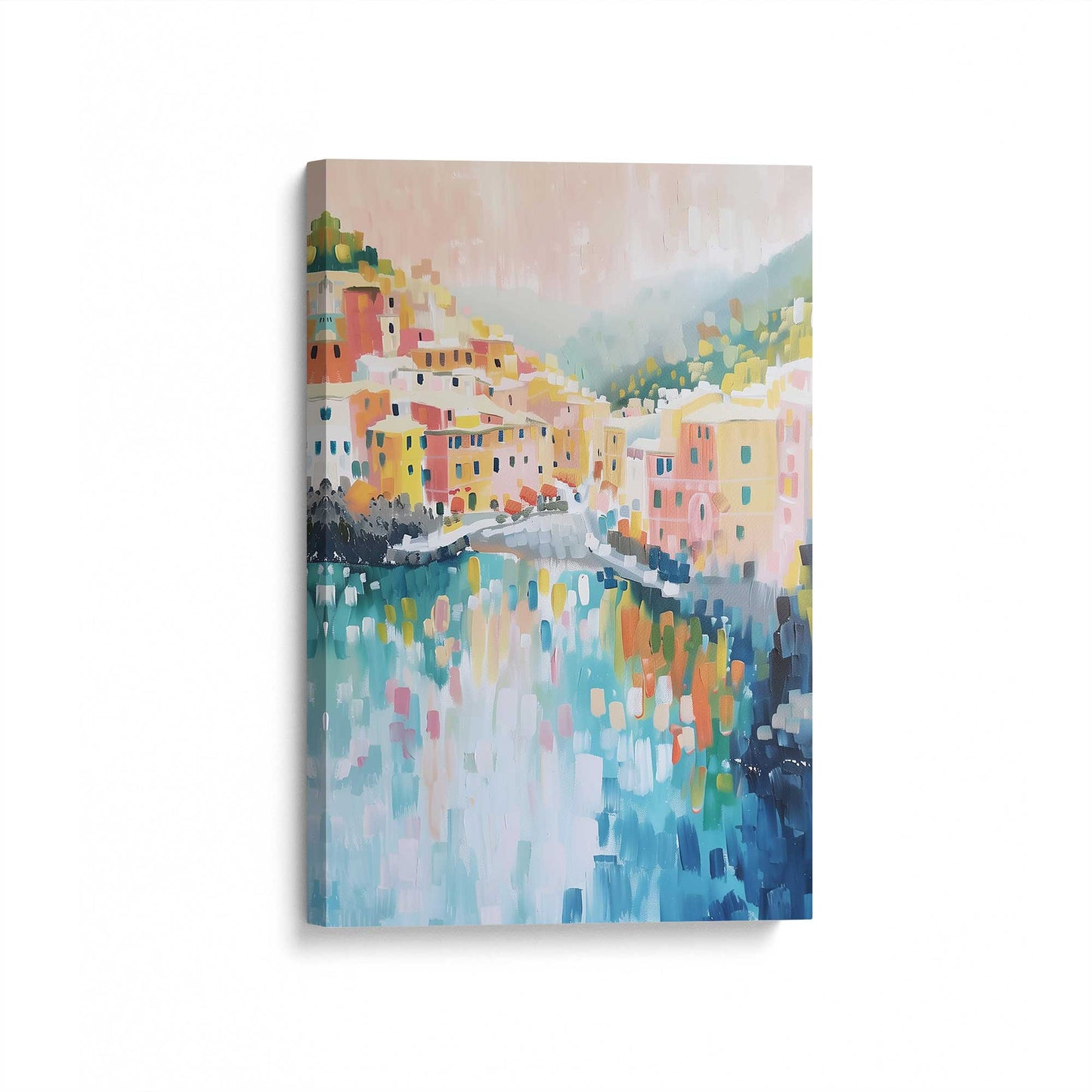 [Color:Stretched Canvas], Picture of art at an angle