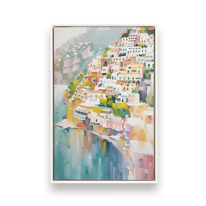 [Color:Opaque White], Picture of art in a White frame