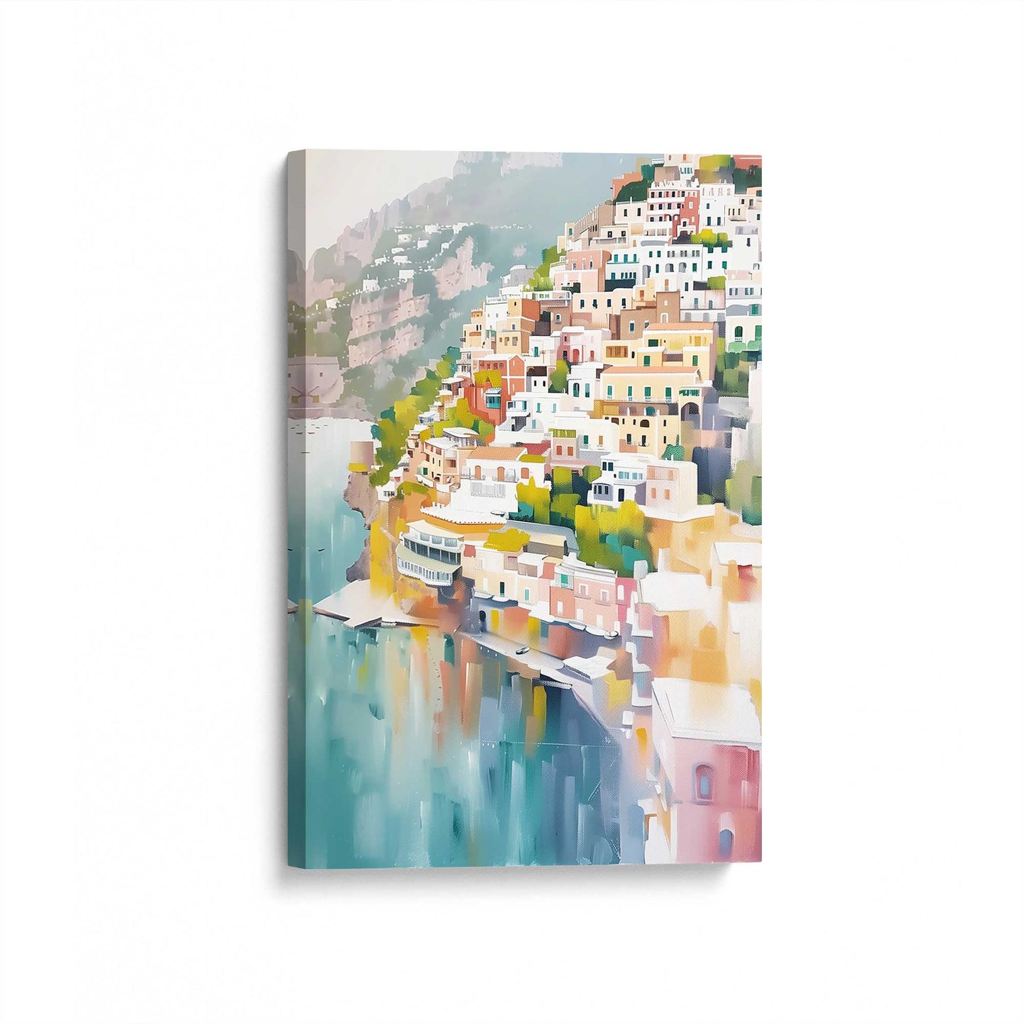 [Color:Stretched Canvas], Picture of art at an angle