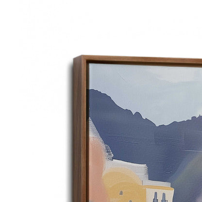 [Color:Walnut], Picture of art in a Walnut frame at an angle