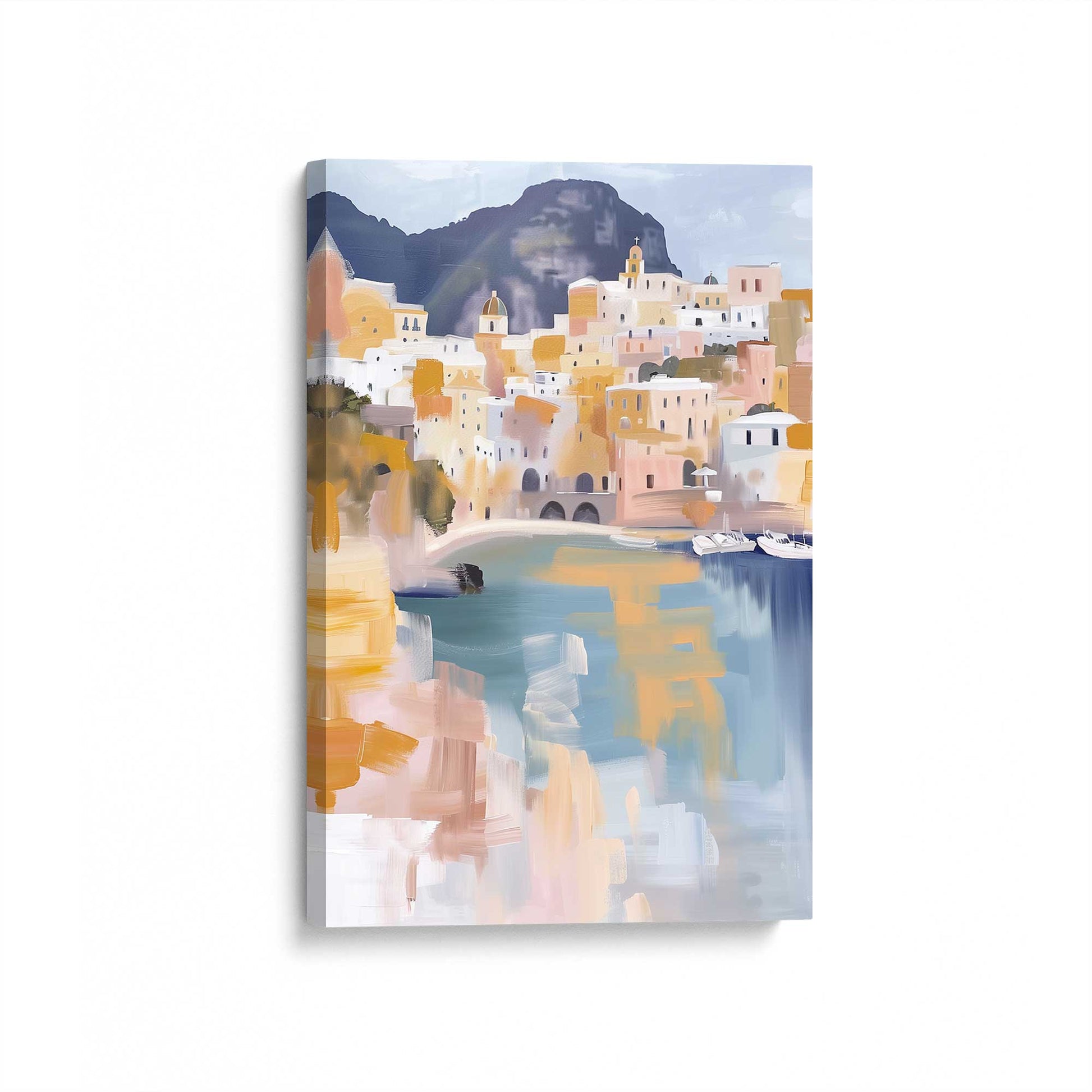 [Color:Stretched Canvas], Picture of art at an angle
