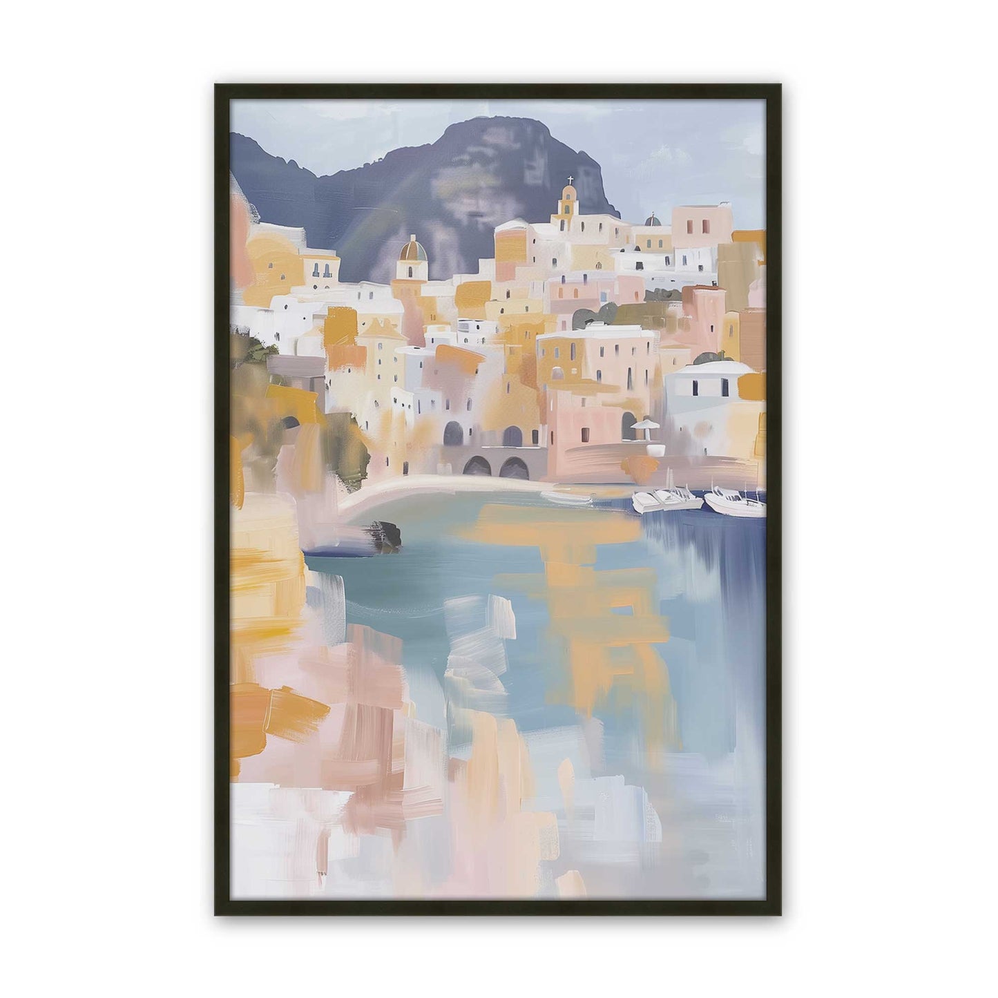 [Color:Satin Black], Picture of art in a Satin Black frame