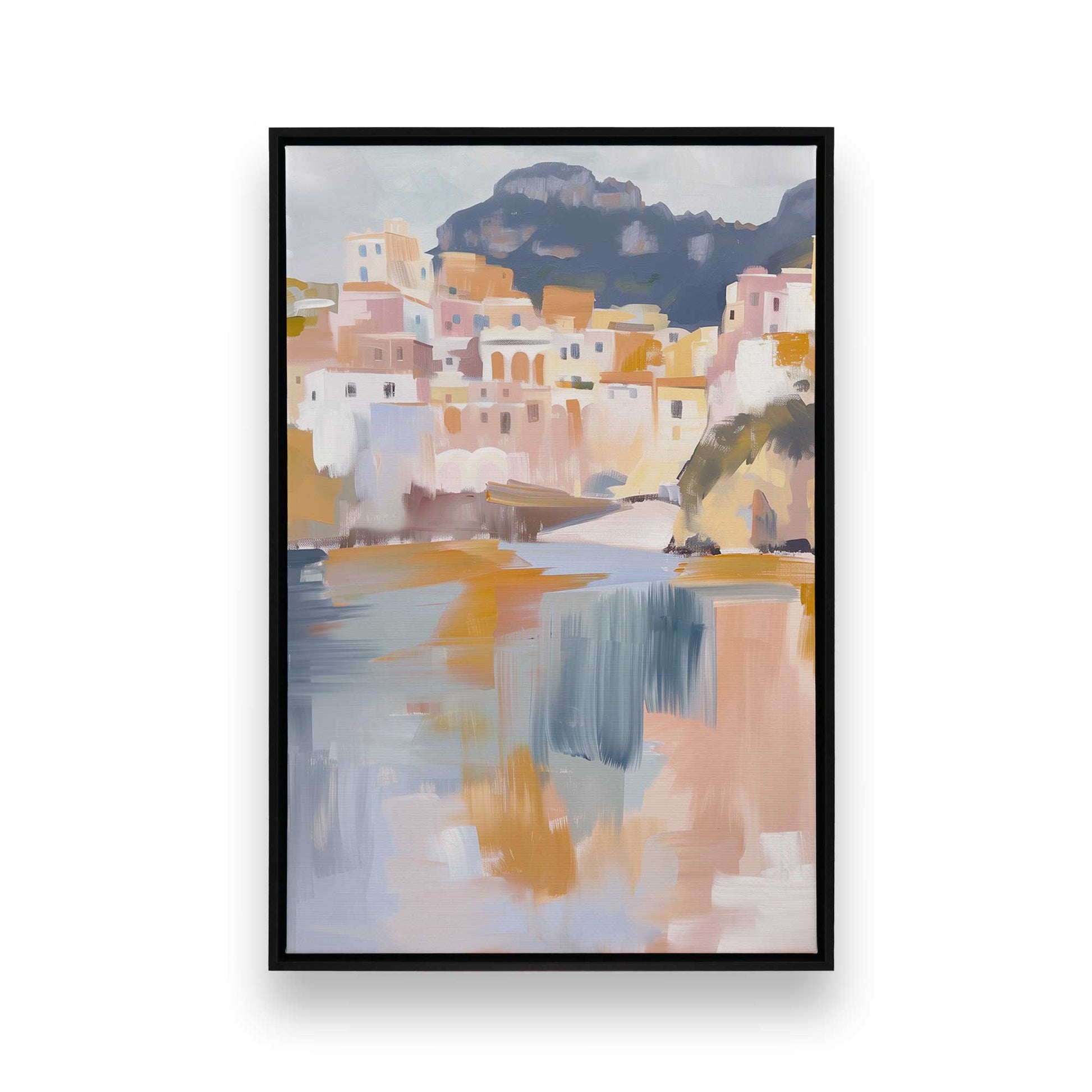 [Color:Satin Black], Picture of art in a Satin Black frame