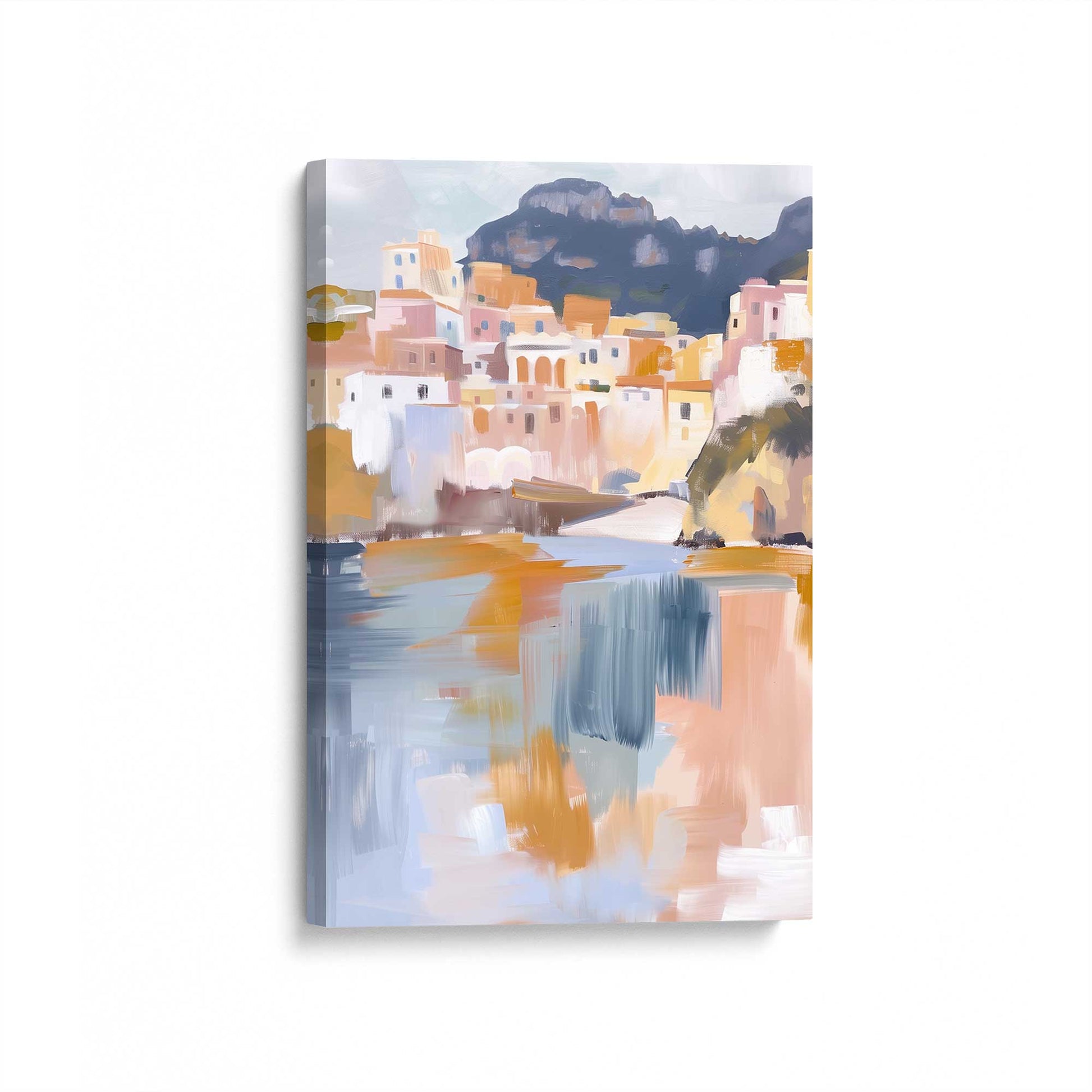 [Color:Stretched Canvas], Picture of art at an angle