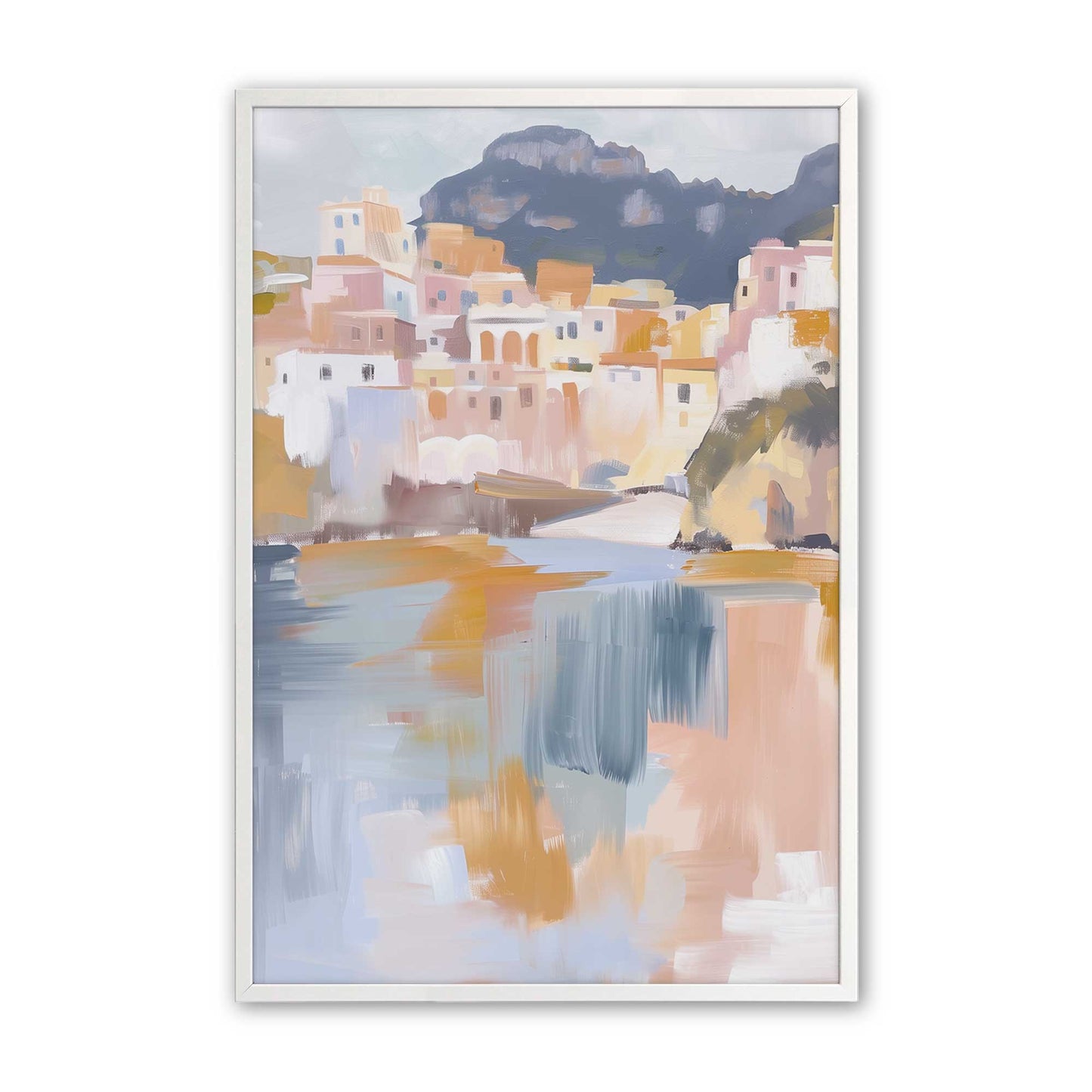 [Color:Opaque White], Picture of art in a Opaque White frame