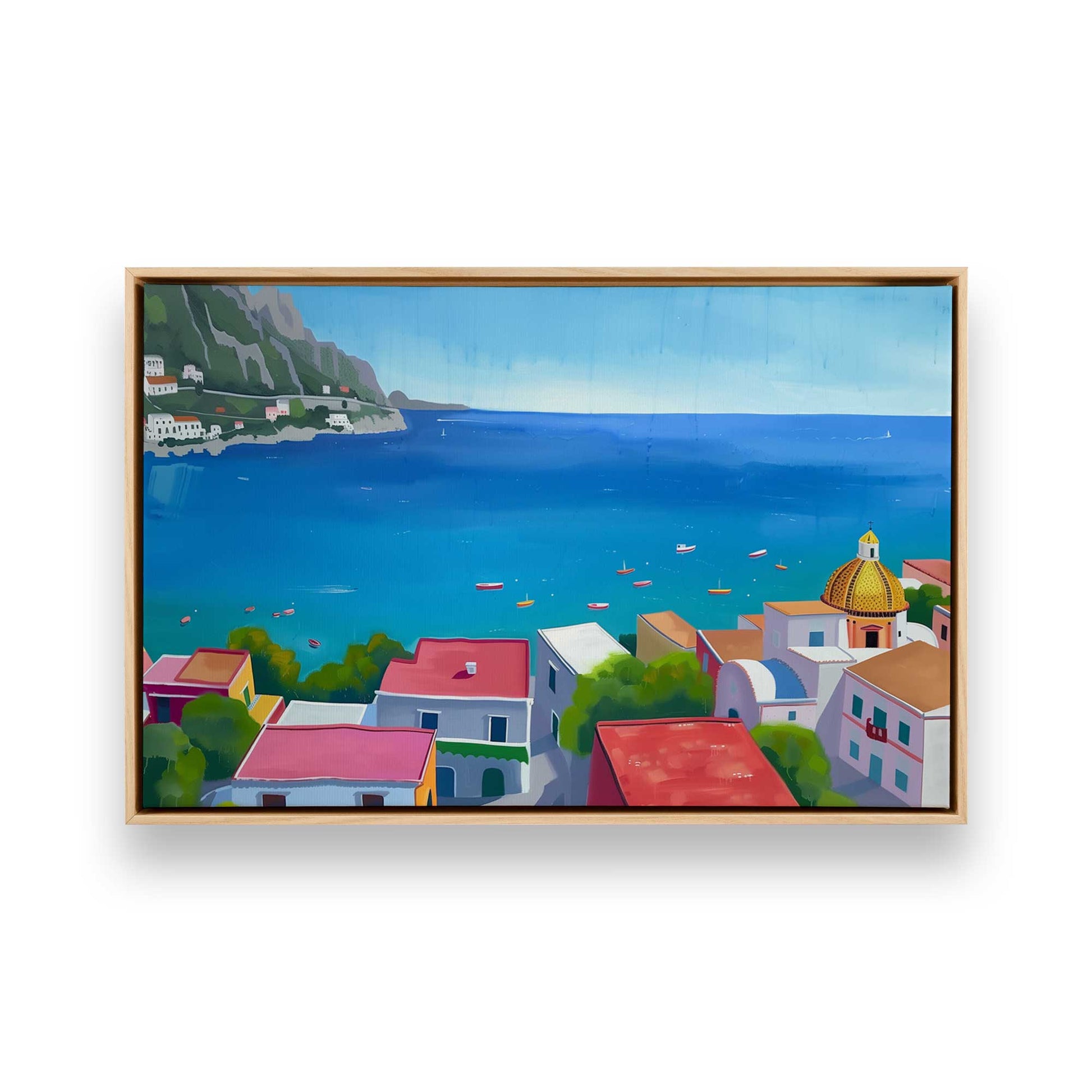 [Color:American Maple], Picture of art in a American Maple frame