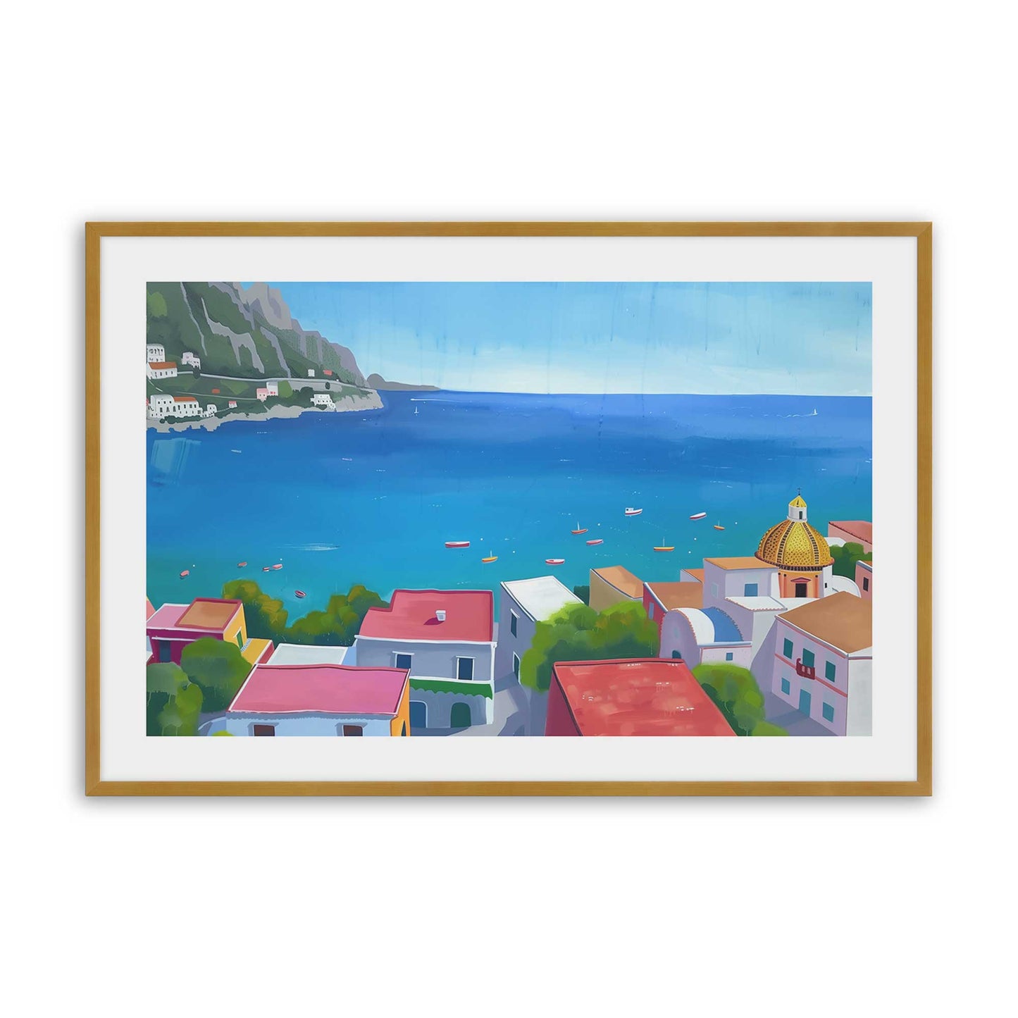 [Color:Polished Gold], Picture of art in a Polished Gold frame