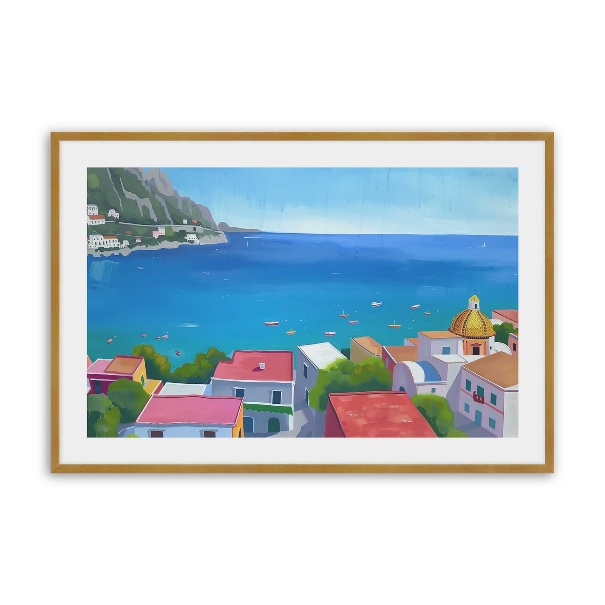[Color:Polished Gold], Picture of art in a Polished Gold frame
