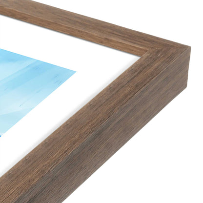 [Color:Walnut], Picture of art in a Walnut frame at an angle
