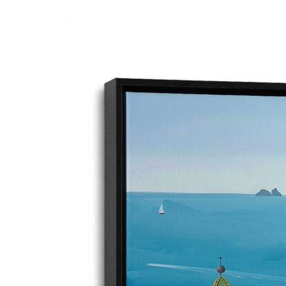[Color:Satin Black], Picture of art in a Satin Black frame at an angle