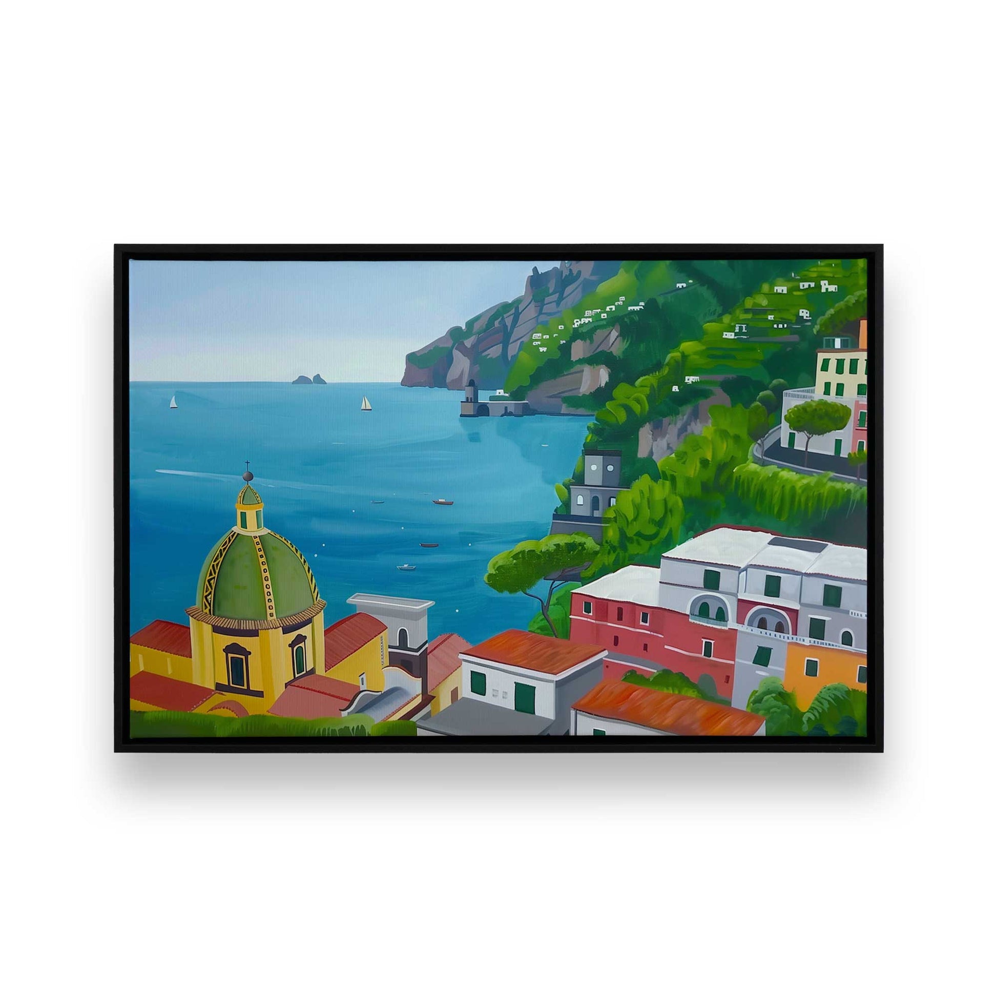 [Color:Satin Black], Picture of art in a Satin Black frame
