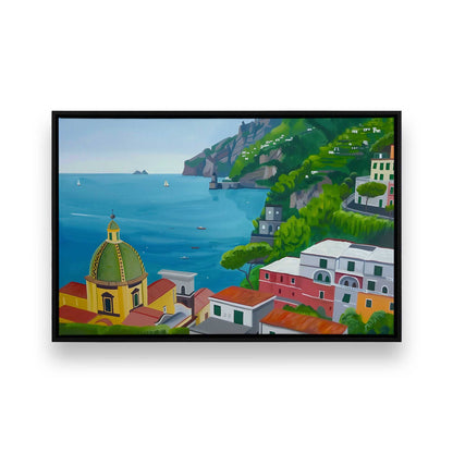 [Color:Satin Black], Picture of art in a Satin Black frame
