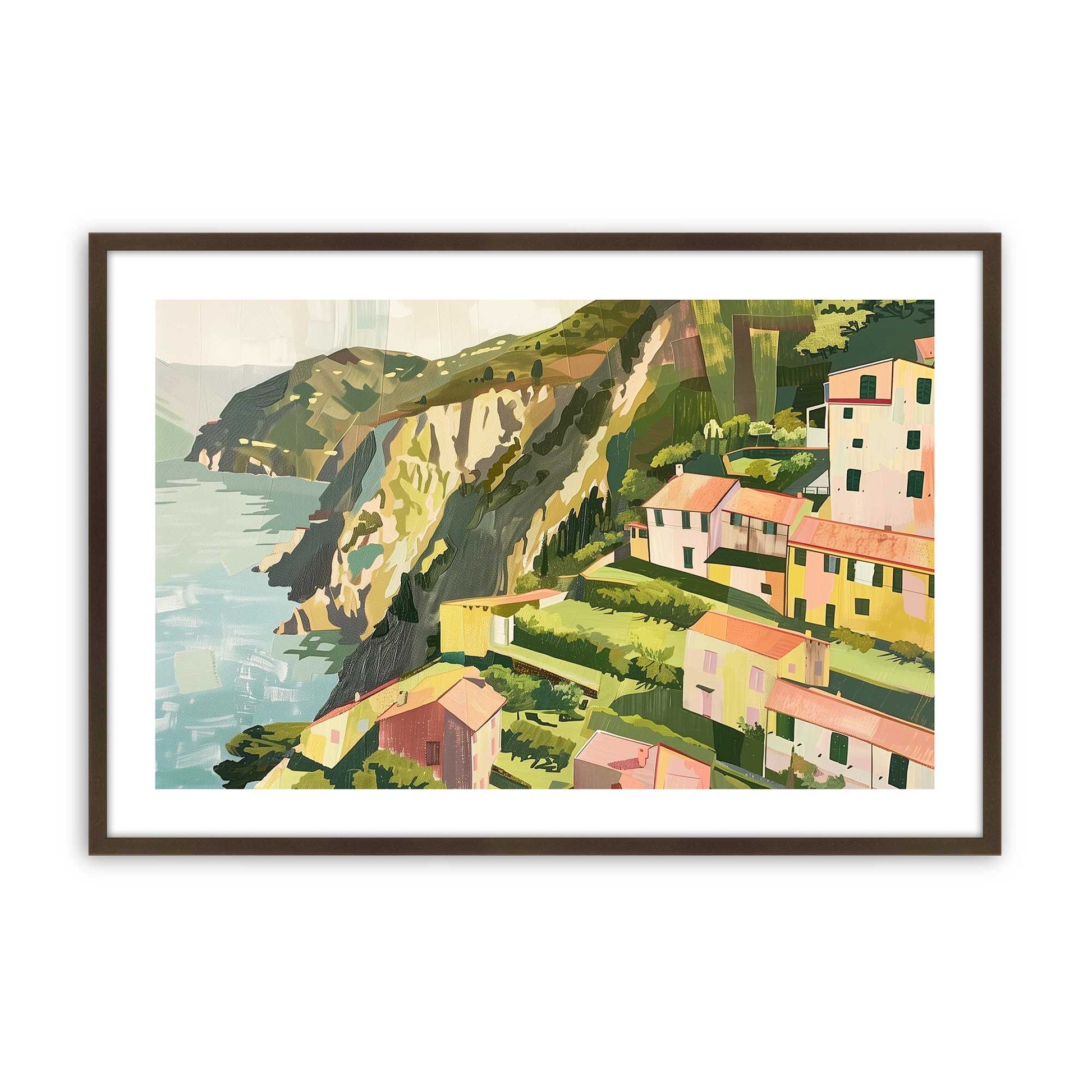 [Color:Brown], Picture of art in a Brown frame