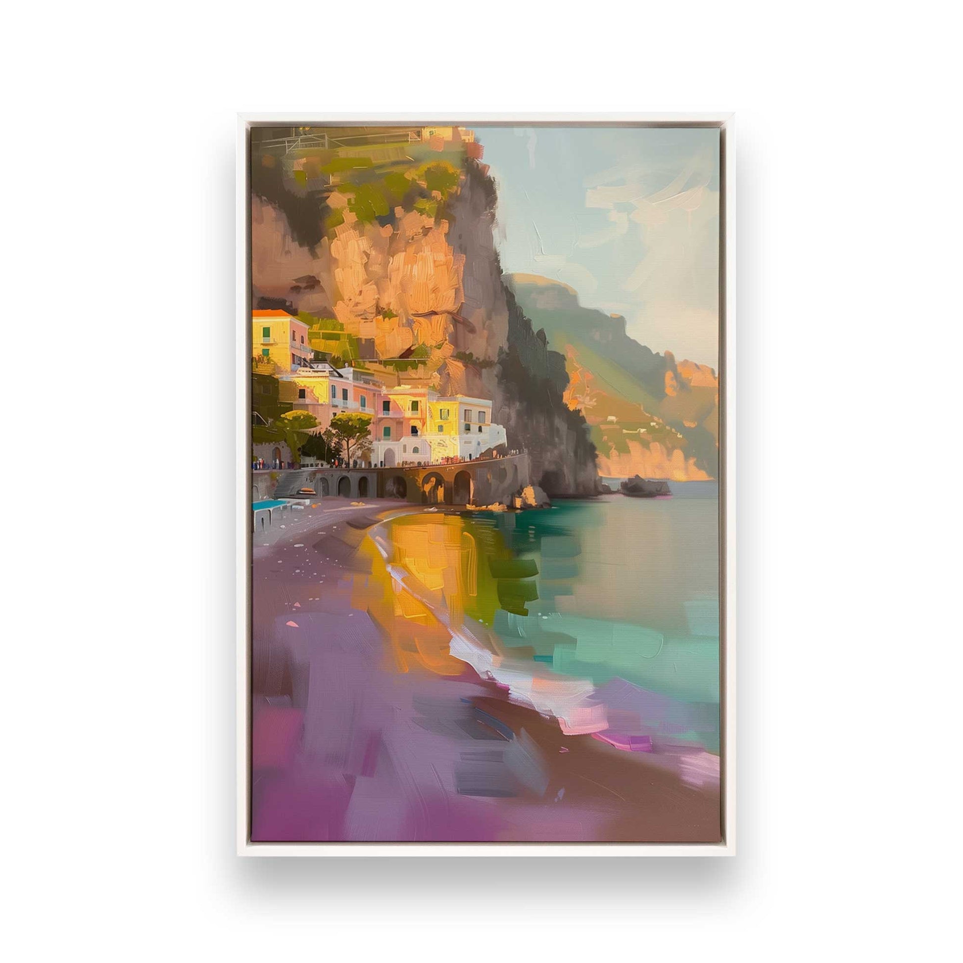 [Color:Opaque White], Picture of art in a White frame