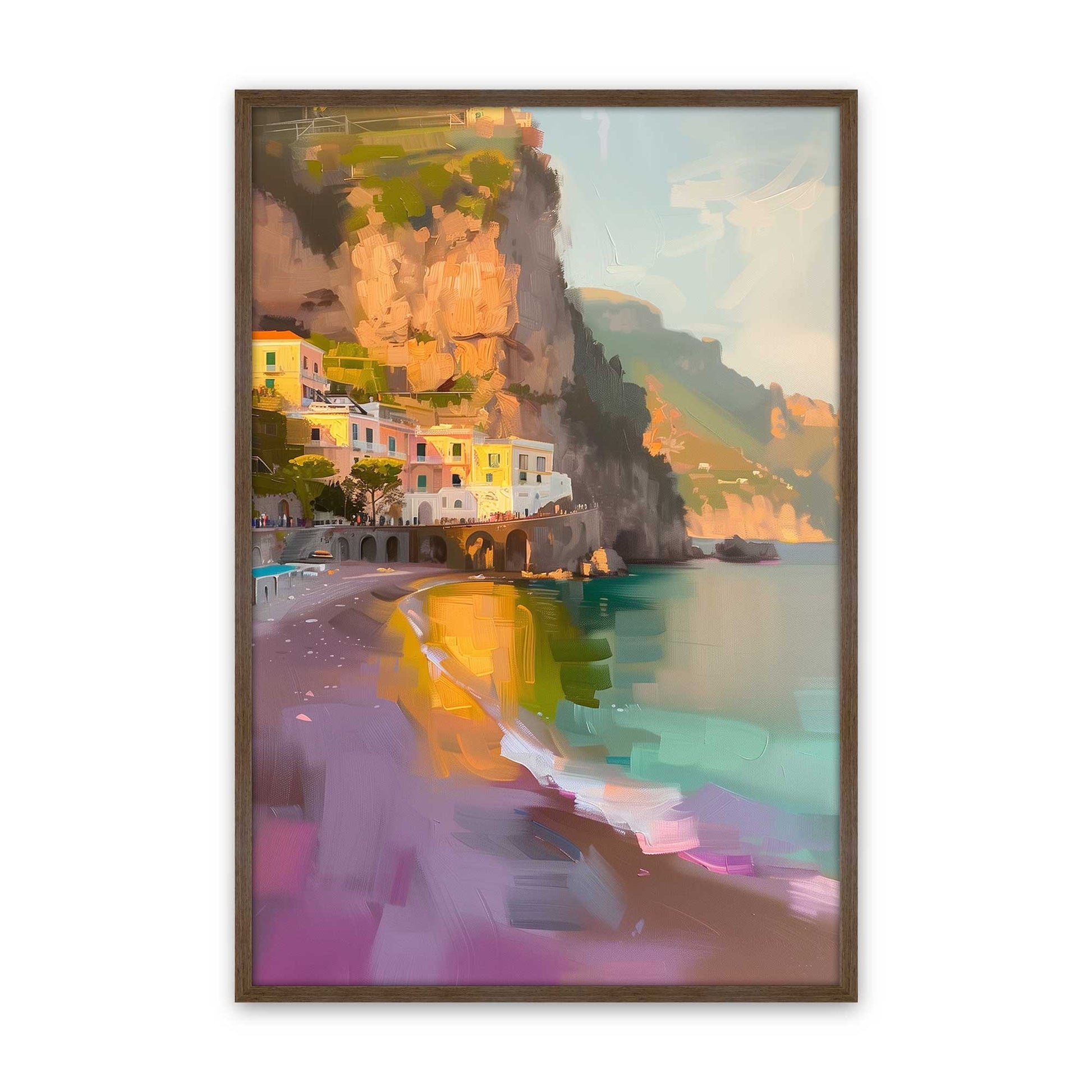 [Color:Walnut], Picture of art in a Walnut frame