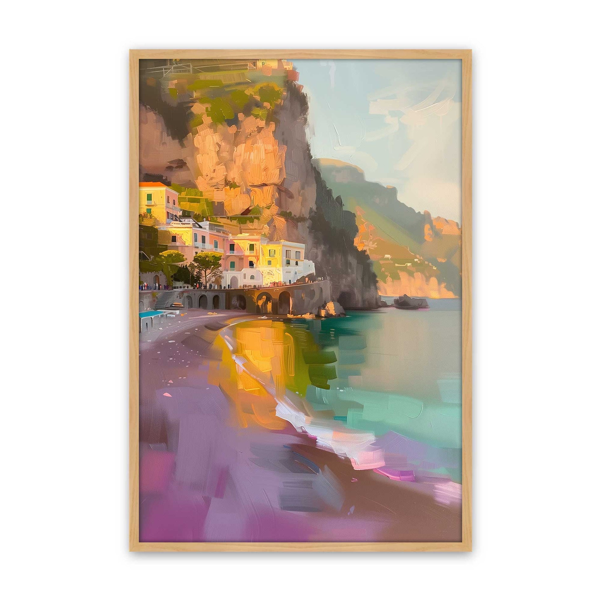 [Color:American Maple], Picture of art in a American Maple frame