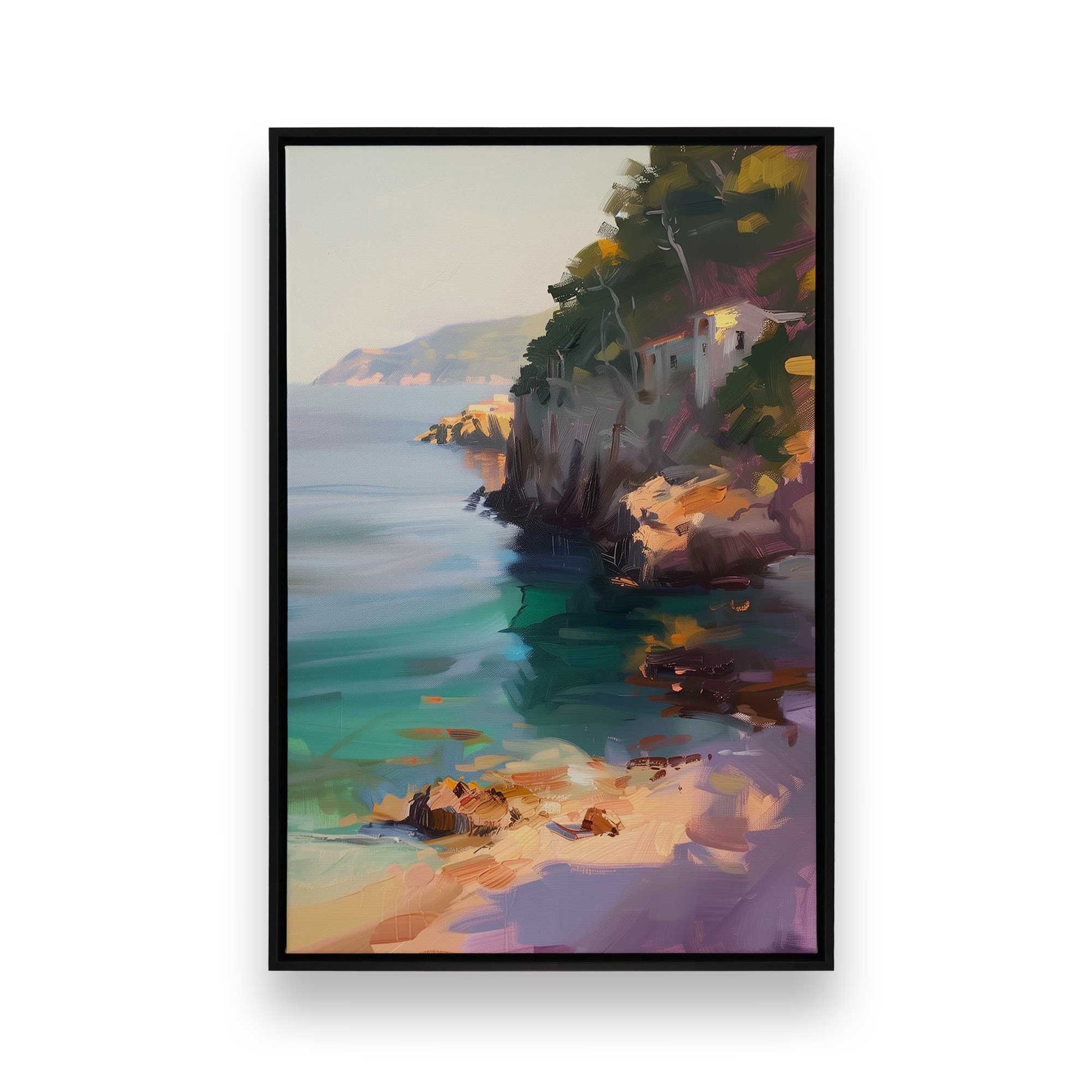[Color:Satin Black], Picture of art in a Satin Black frame