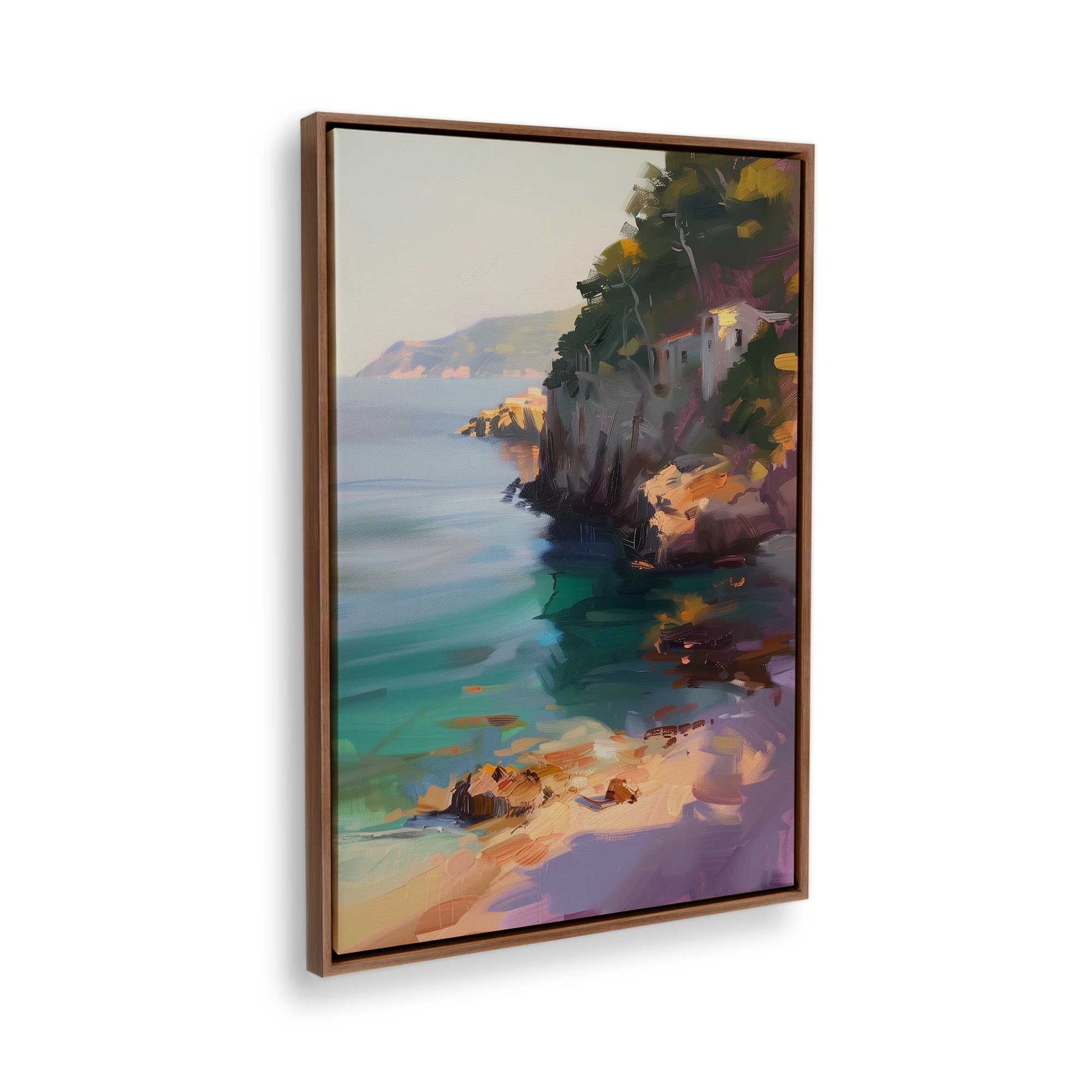 [Color:Walnut], Picture of the corner of the art
