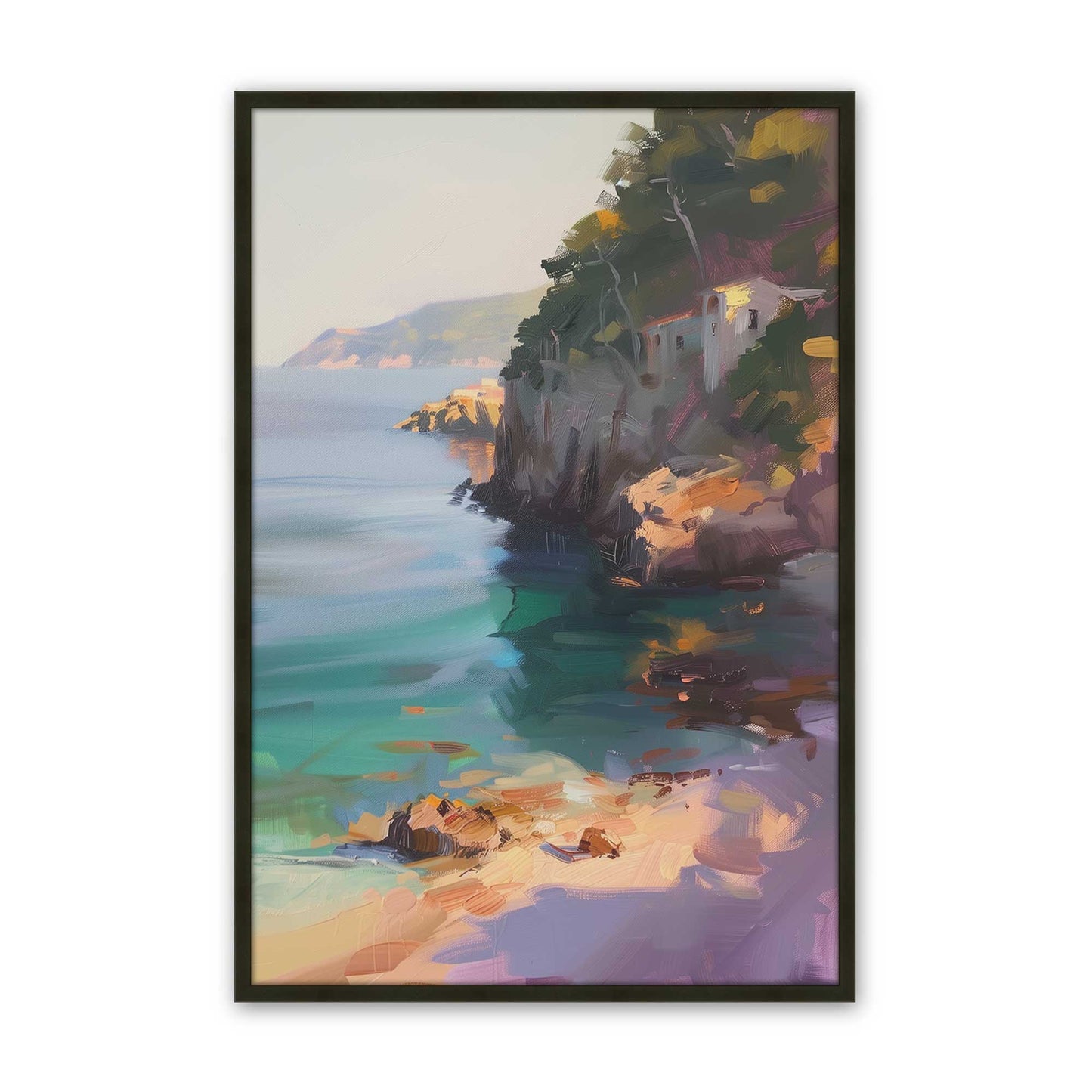[Color:Satin Black], Picture of art in a Satin Black frame
