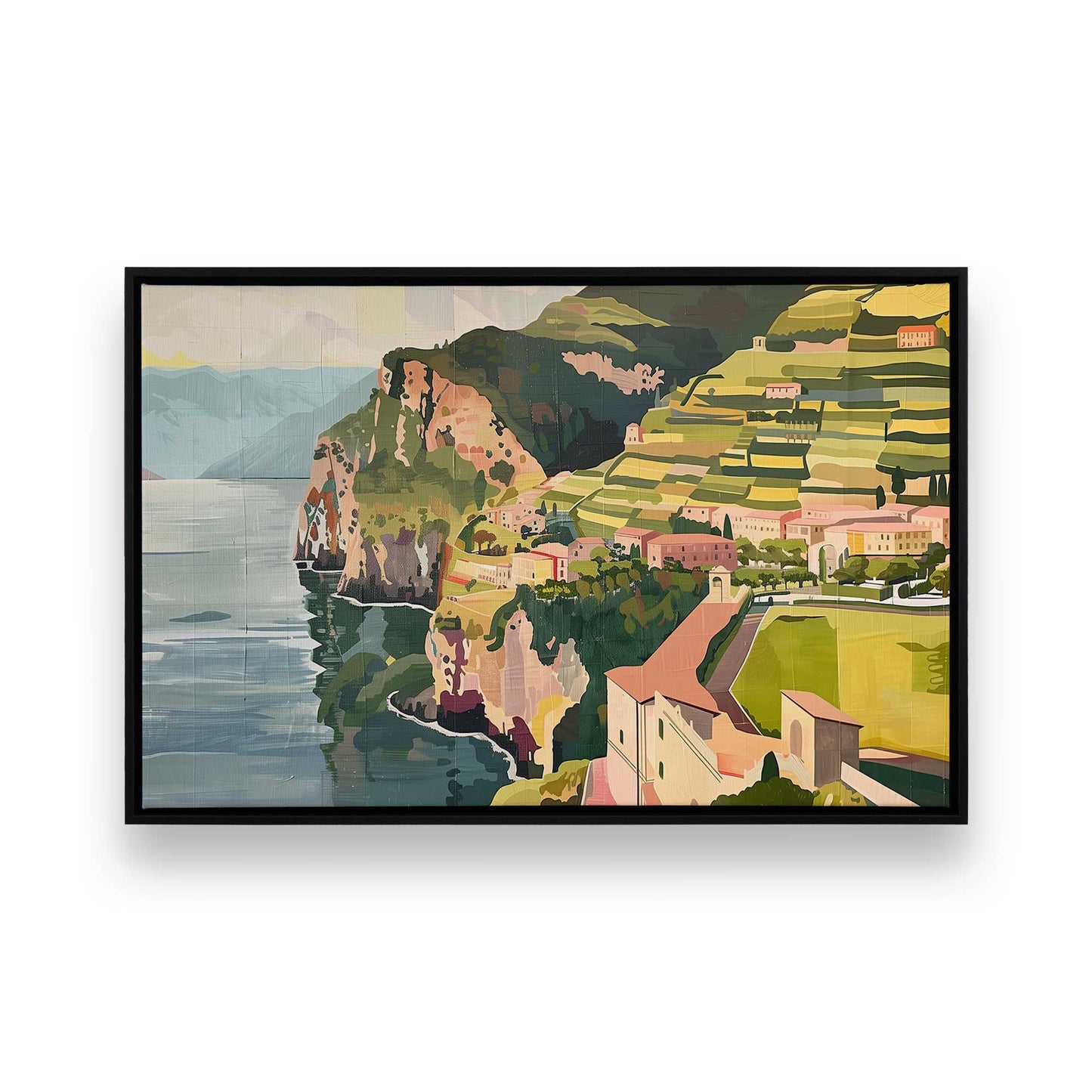 [Color:Satin Black], Picture of art in a Satin Black frame