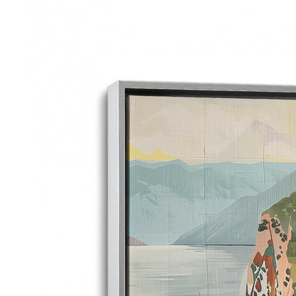 [Color:Polished Chrome], Picture of art in a Polished Chrome frame at an angle