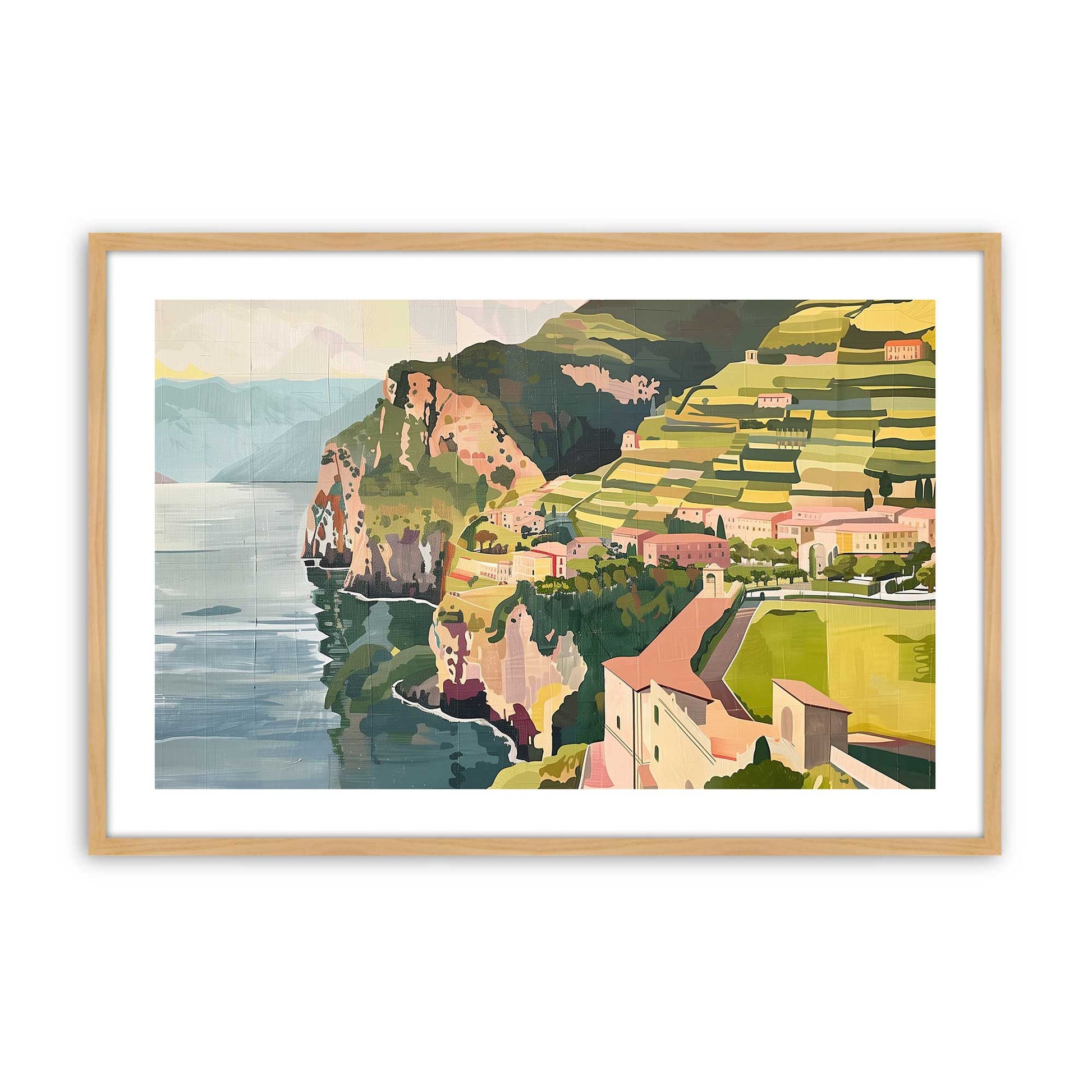 [Color:American Maple], Picture of art in a American Maple frame