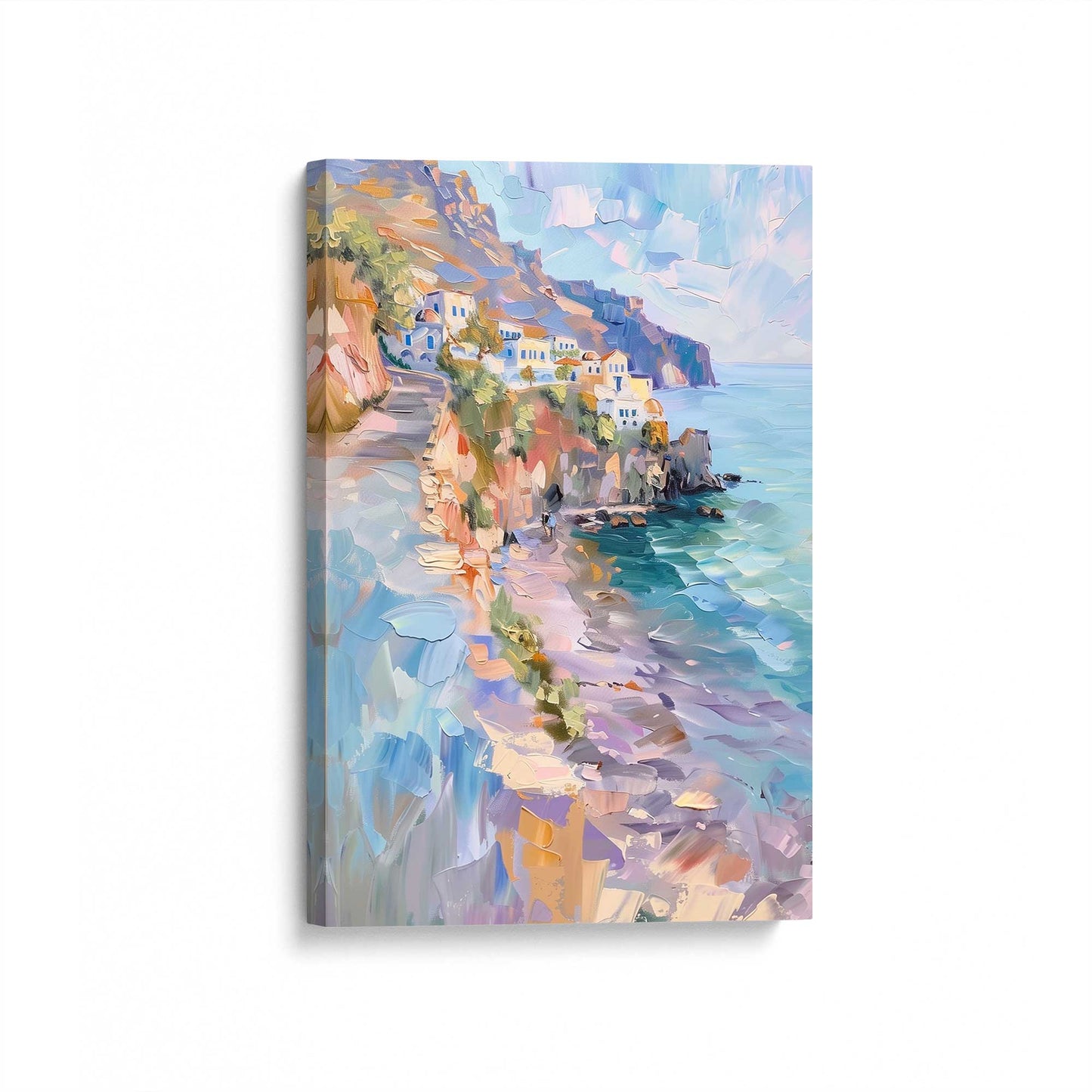 [Color:Stretched Canvas], Picture of art at an angle