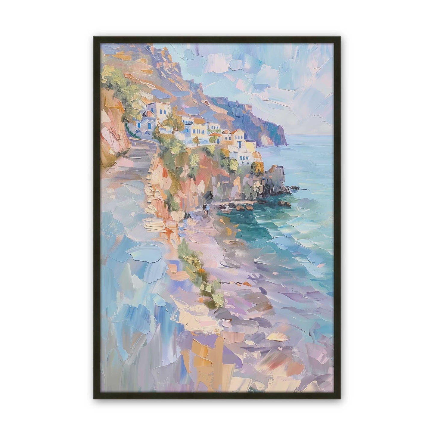 [Color:Satin Black], Picture of art in a Satin Black frame